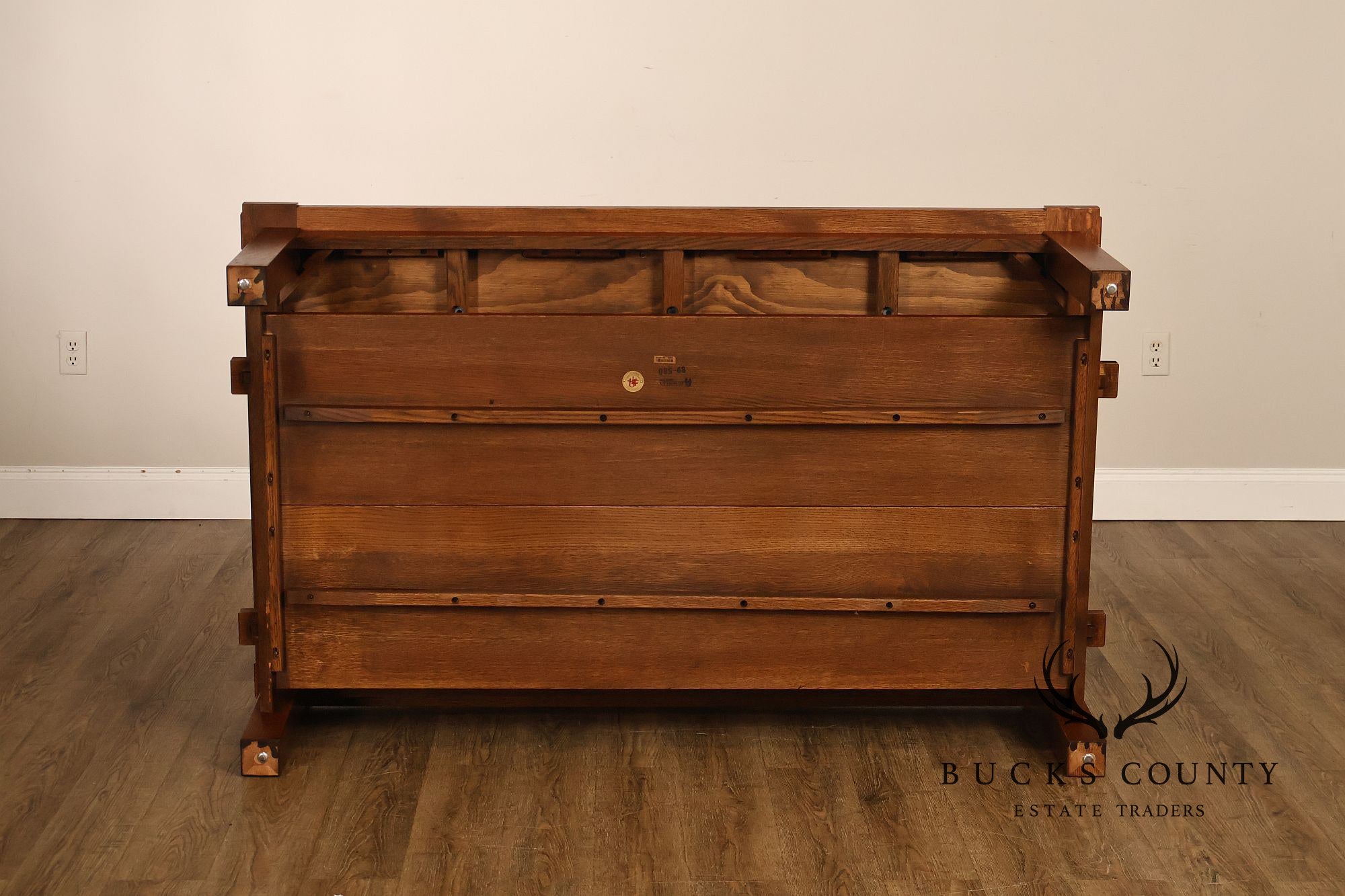 Stickley Mission Collection Oversized Oak Tile Top Coffee Table