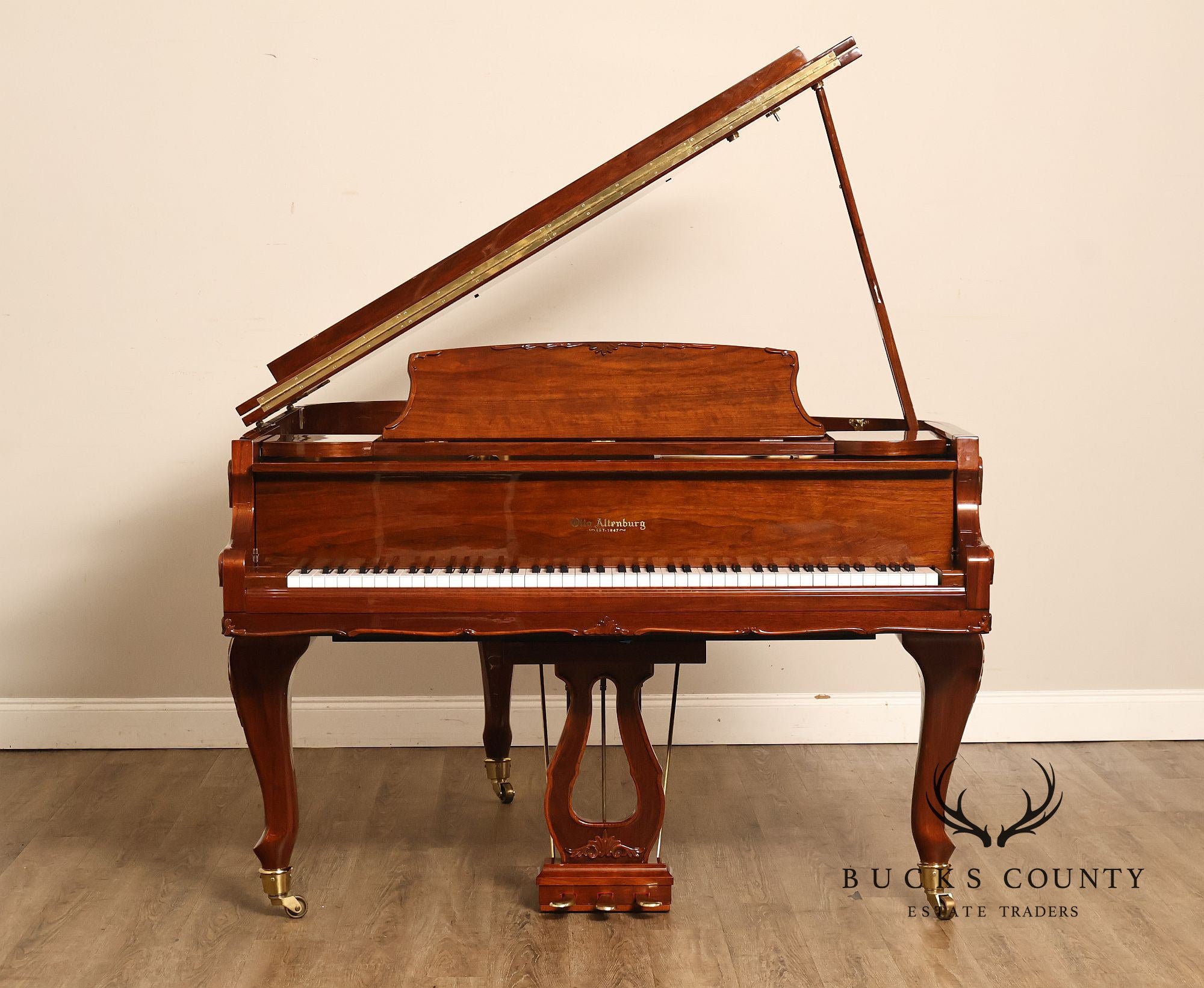 Otto Altenburg Rosewood Baby Grand Piano With Matching Duet Bench