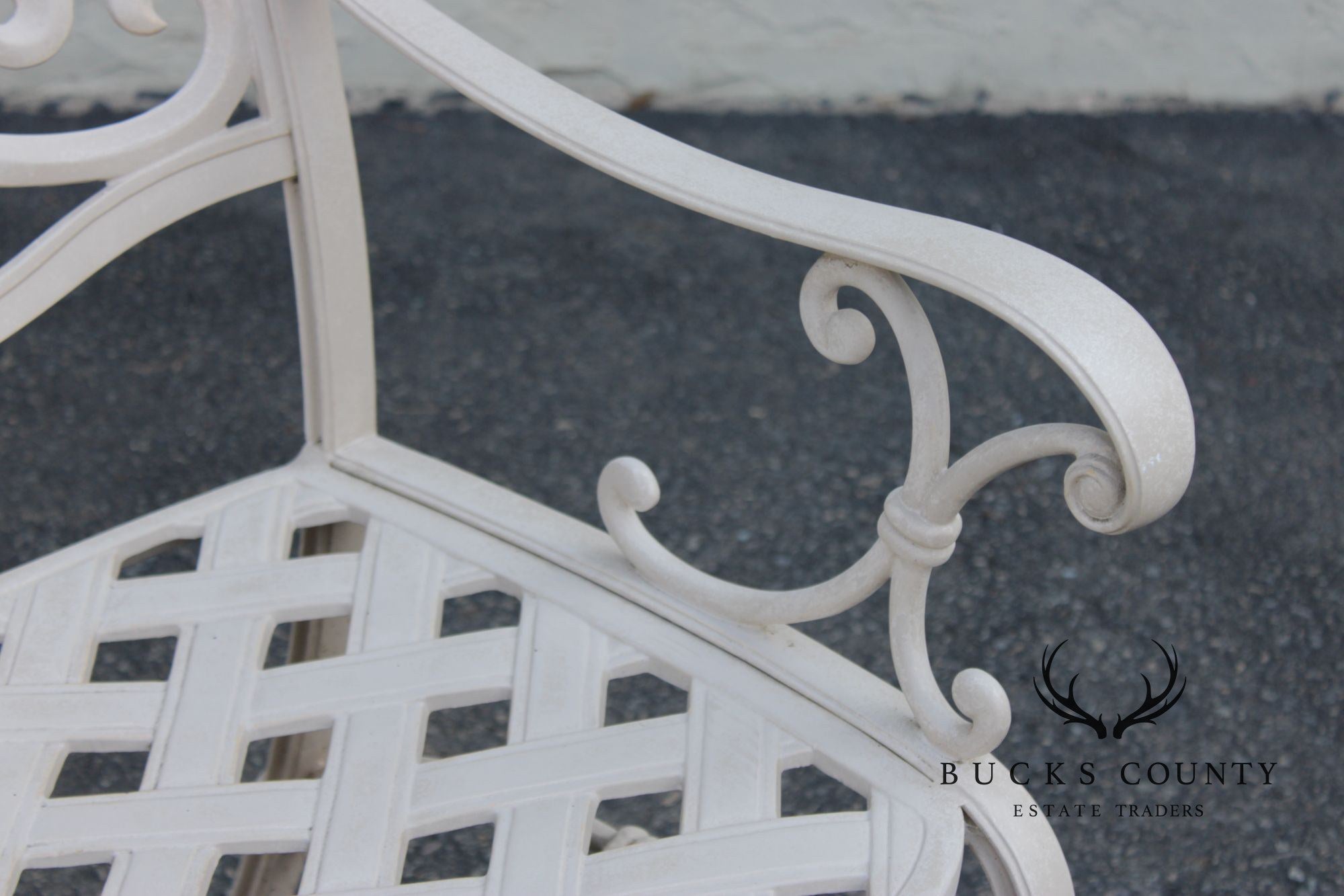 Frontgate Cast Aluminum Outdoor Garden Settee