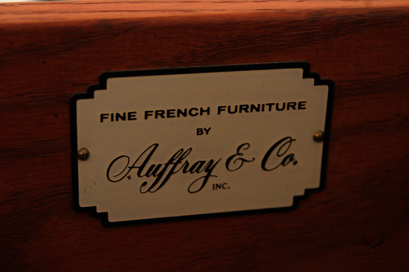 Auffray & Company French Louis XV Style Carved Fruitwood Chest Of Drawers