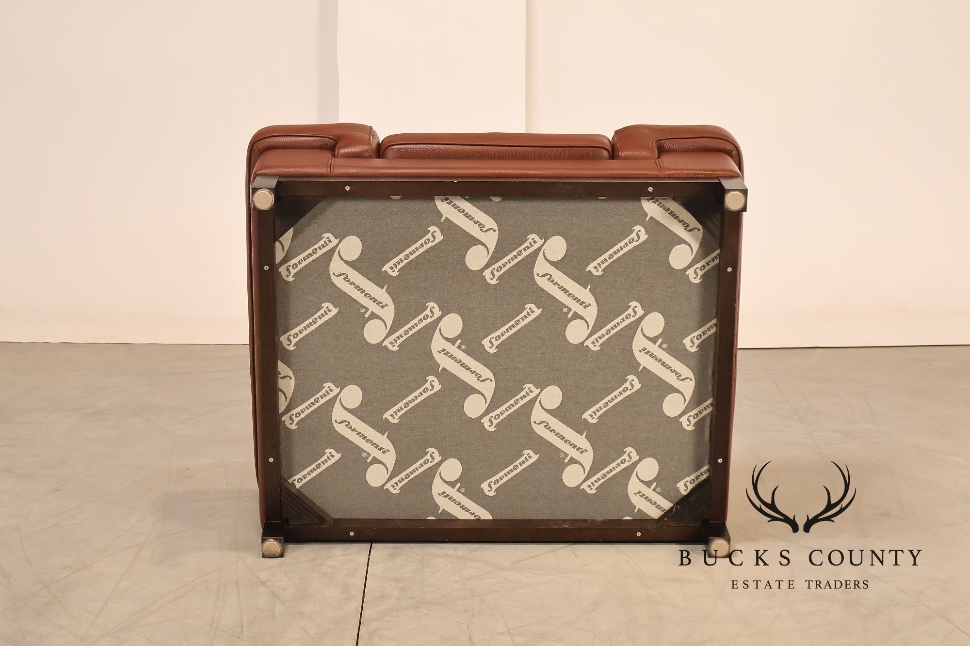 Formenti Pair of Italian Leather Lounge Chairs