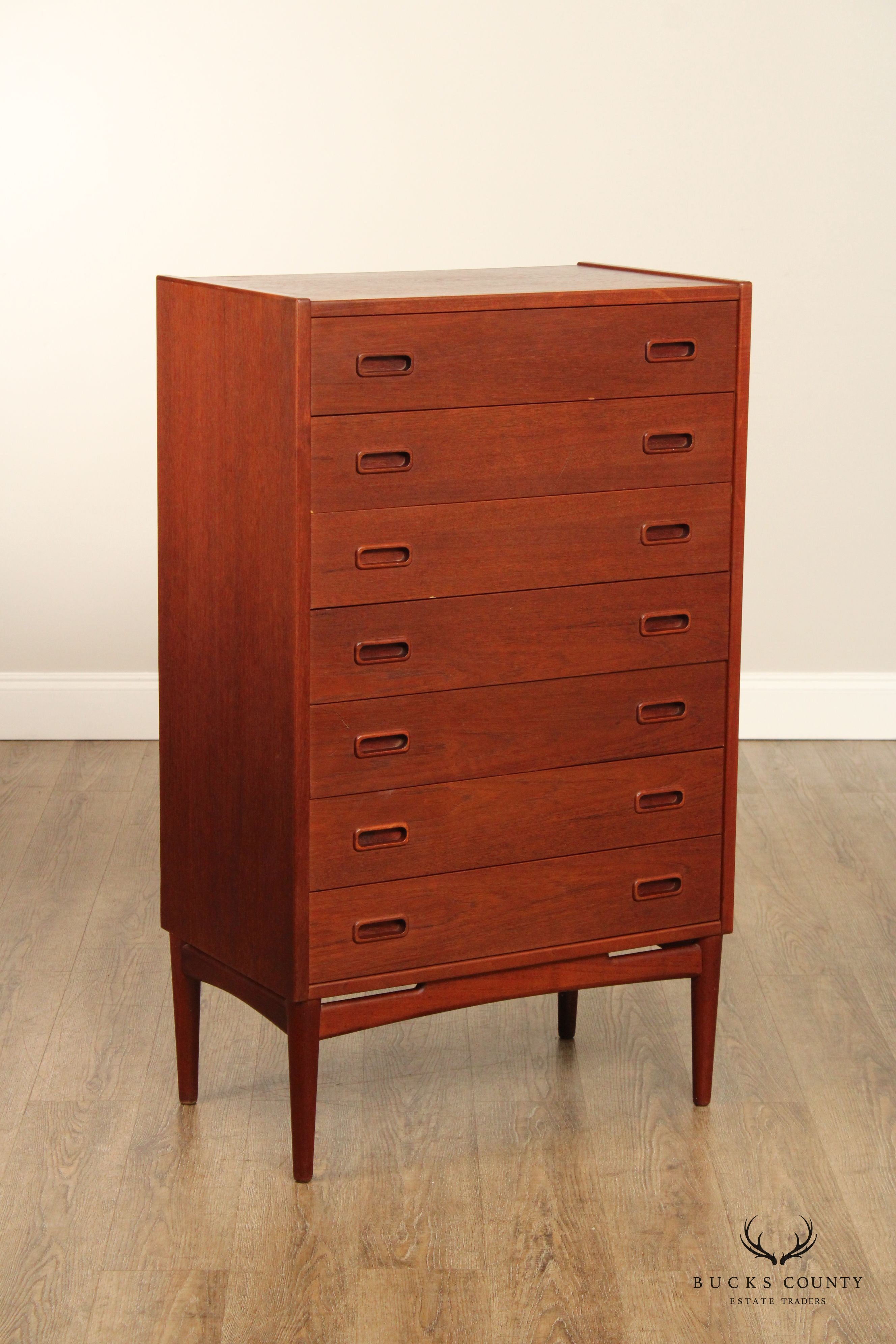 Mogens Kold Danish Modern Teak Tall Chest