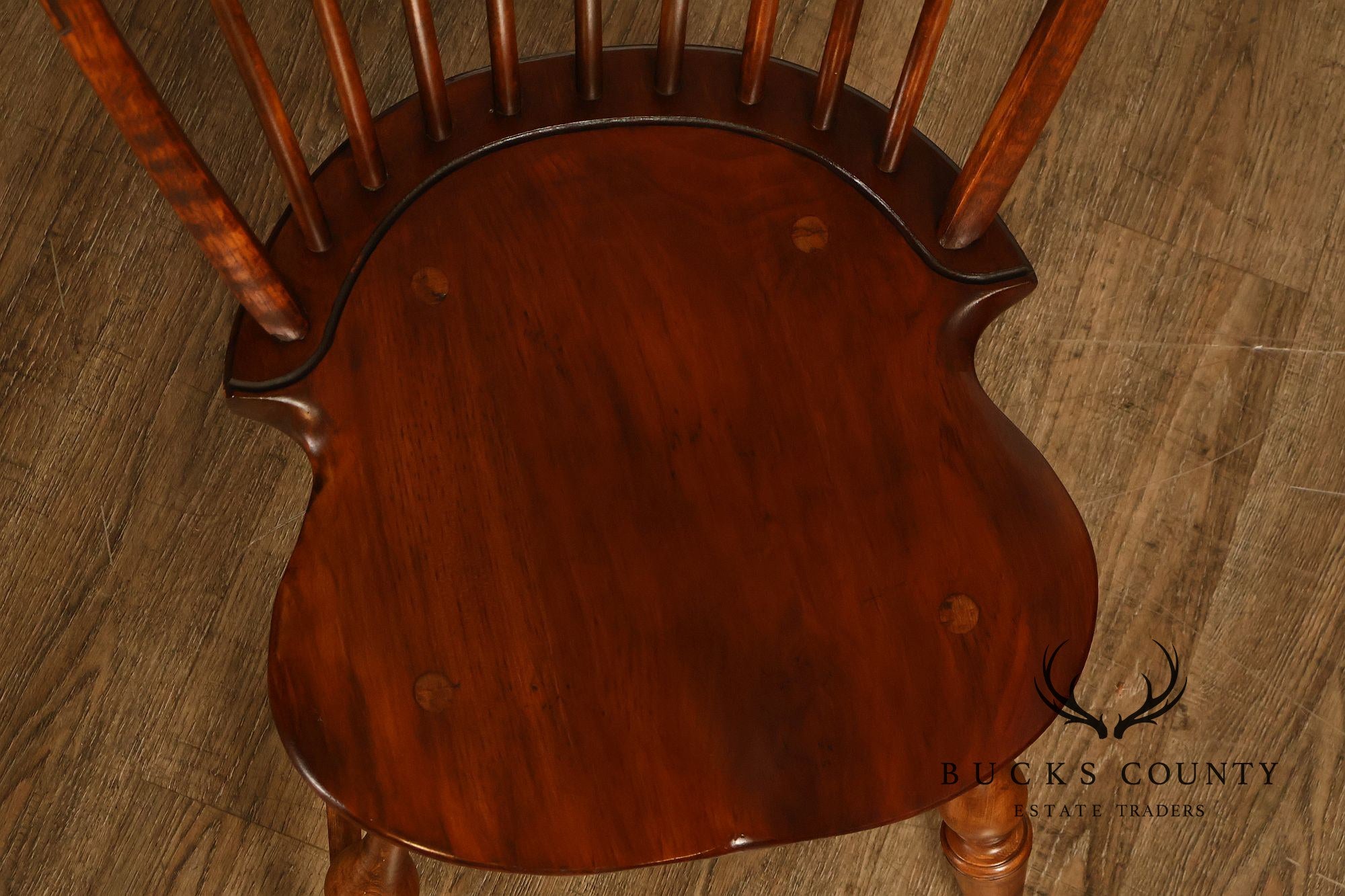 D.R. Dimes Vintage Set of Six Bow-Back Windsor Dining Chairs