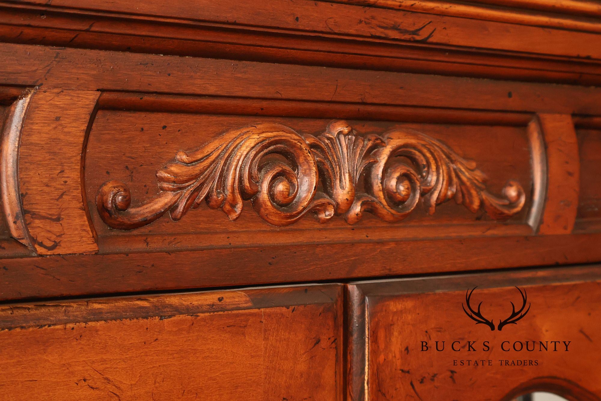 Hickory White Chateau Collection French Style Bunching Curio Cabinet