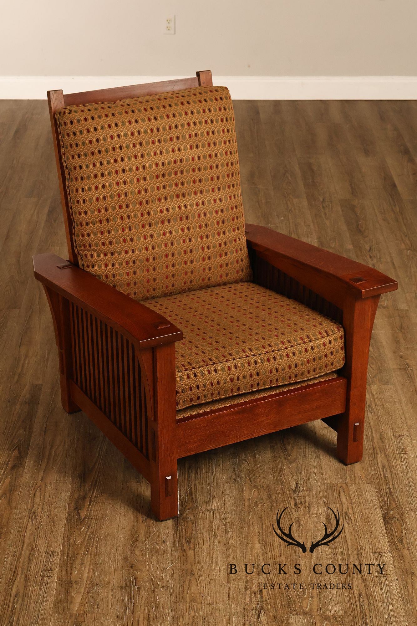 Stickley Mission Collection Oak Spindle Morris Chair