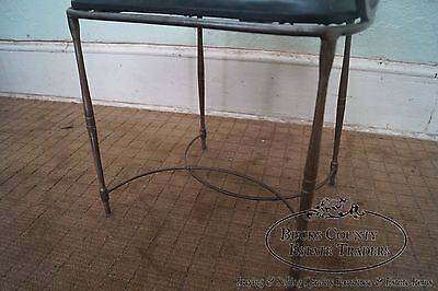 Quality Steel Directoire Style Klismos Arm Chair made in Italy