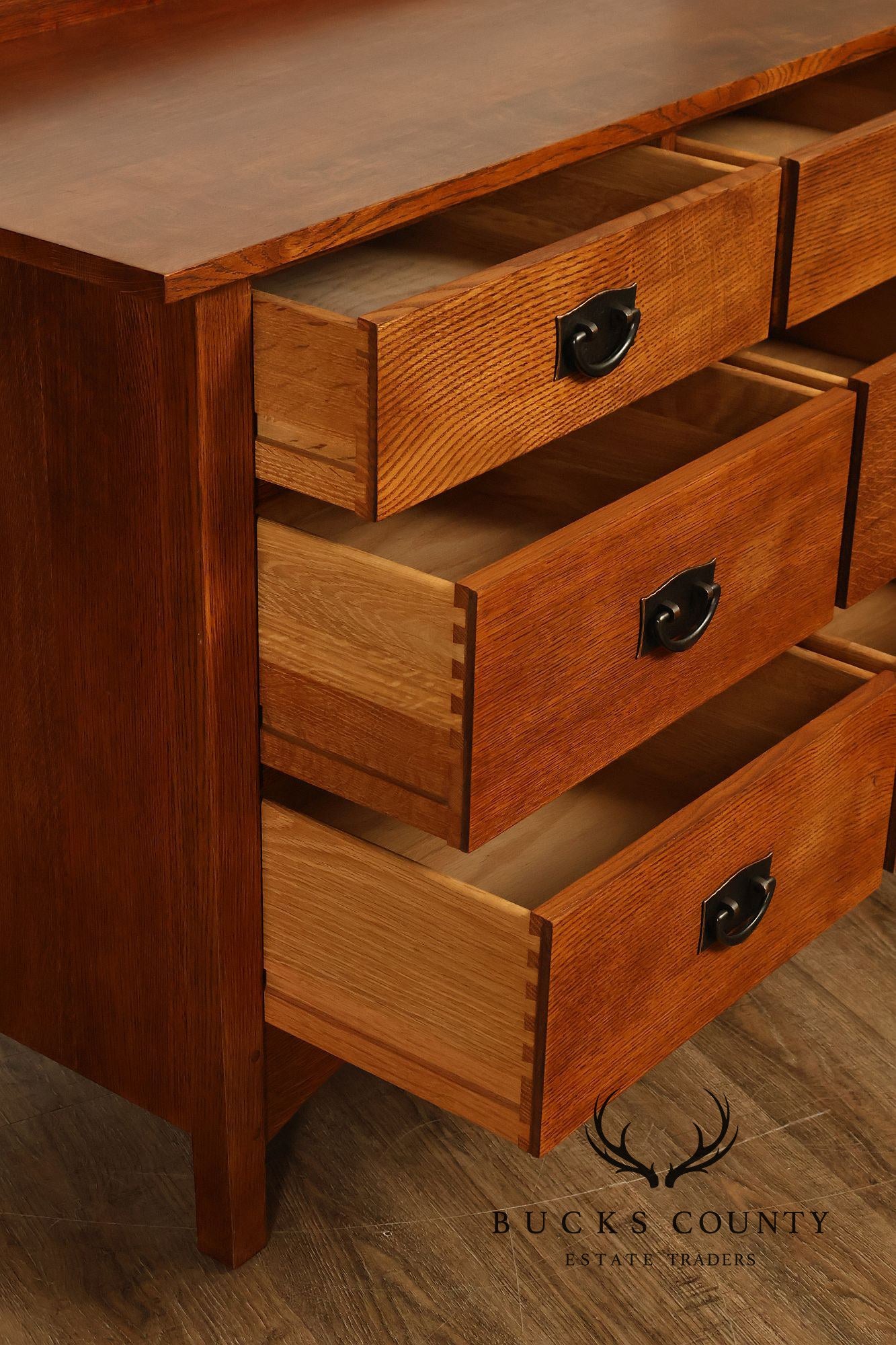 Stickley Harvey Ellis Collection Nine Drawer Oak Dresser
