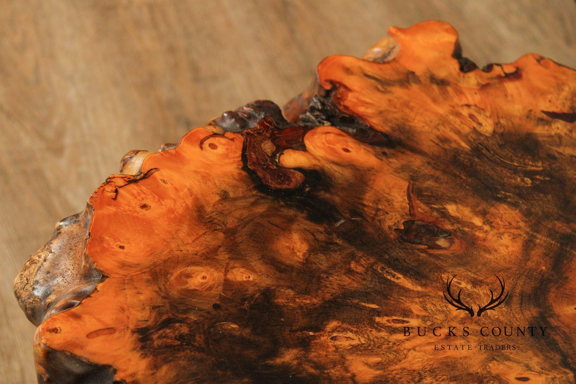 The Burlwood Co. Star Dust Redwood Burl Live Edge Coffee Table