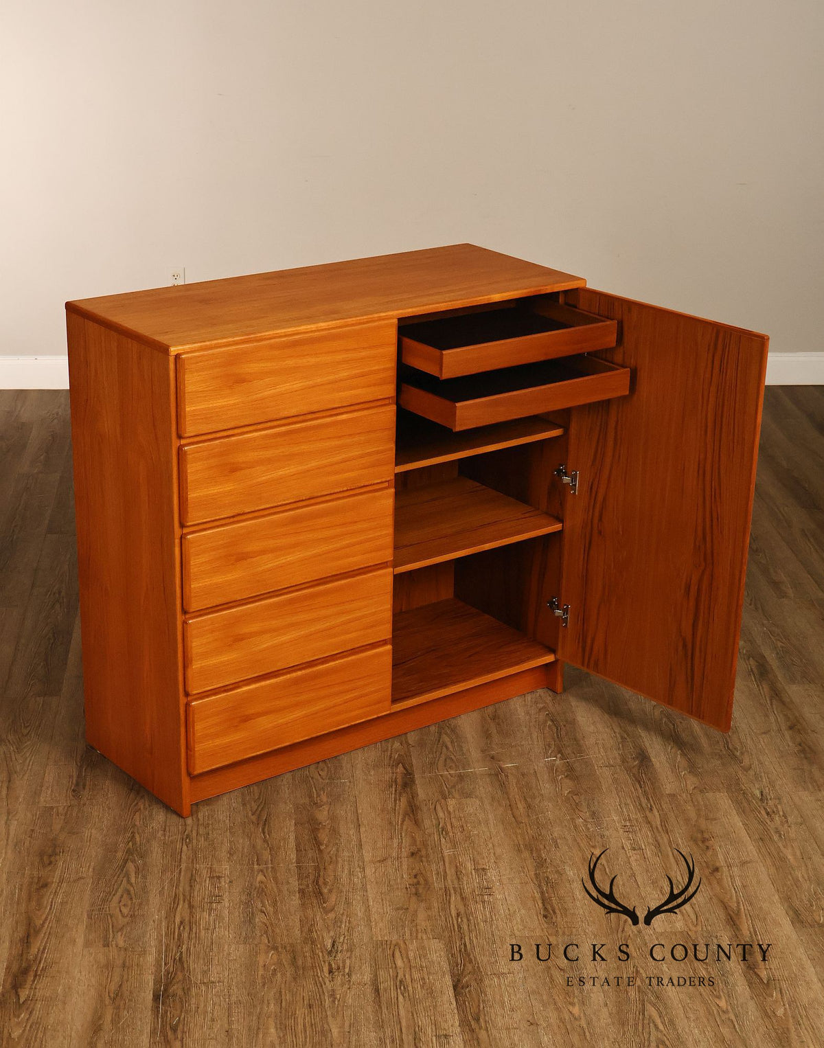 Scan Coll Danish Modern Teak Gentlemen’s Chest