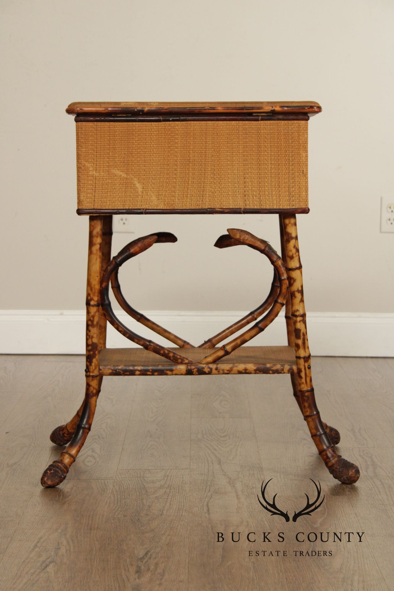 Vintage English Bamboo Sewing Stand