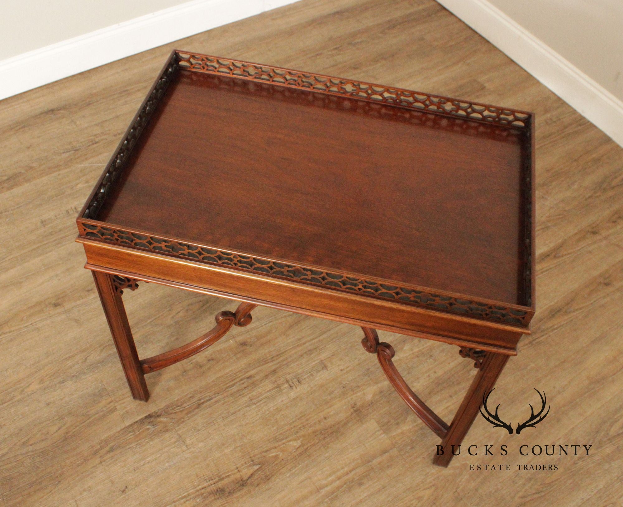 Sutton Century Reproductions Chippendale Style Mahogany Tea Table