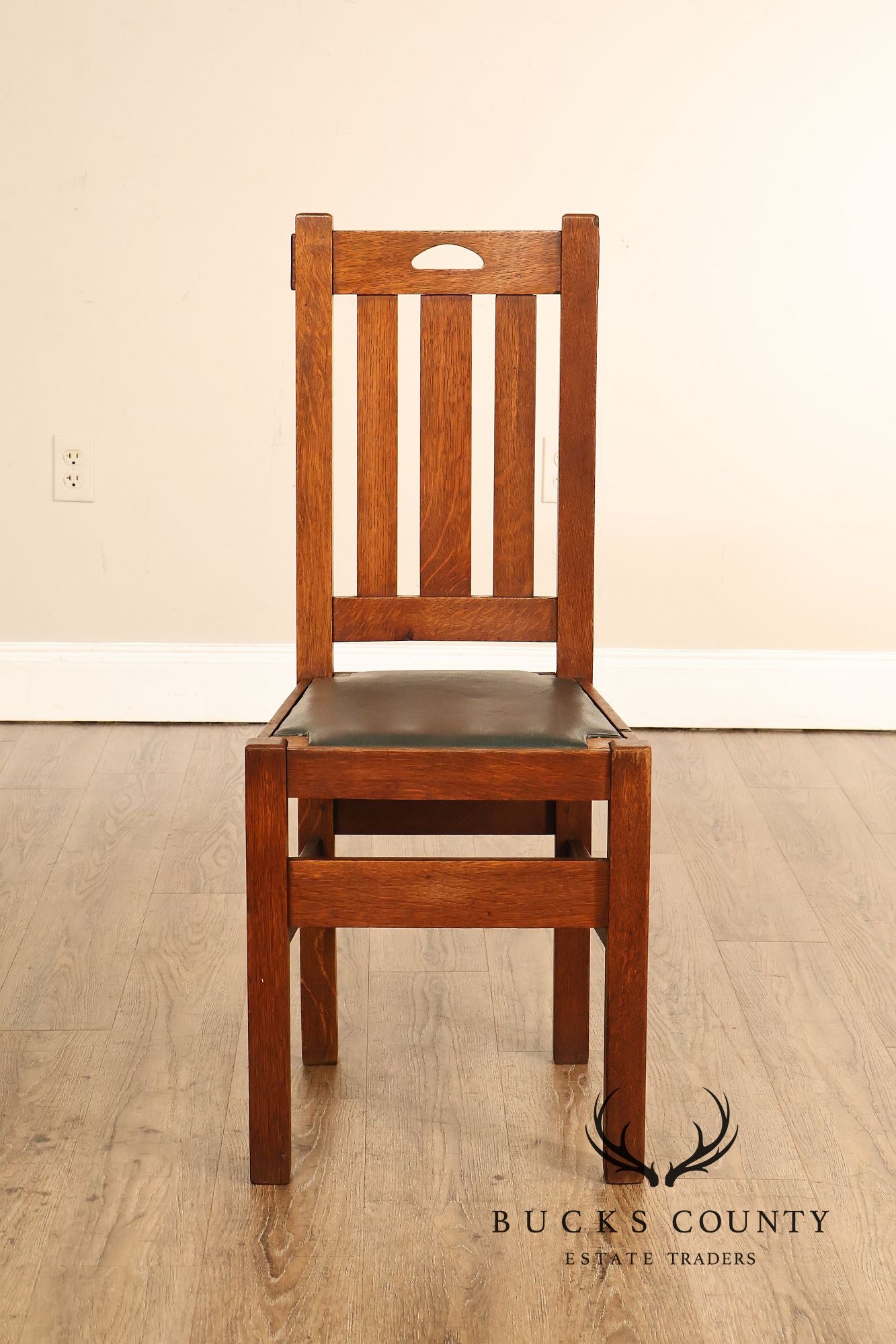 Antique Stickley Brothers Model 825 1/2 Oak Dining Chair