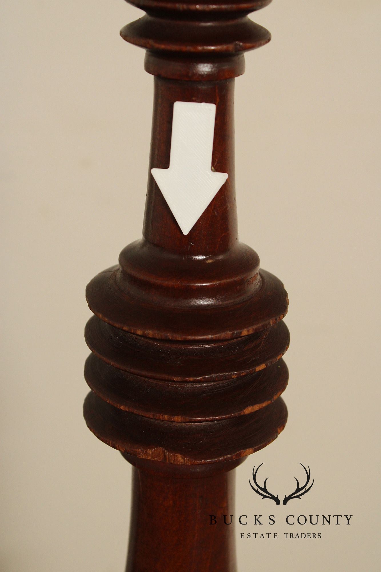 Antique Sheraton Style Pair Of Twin Poster Beds