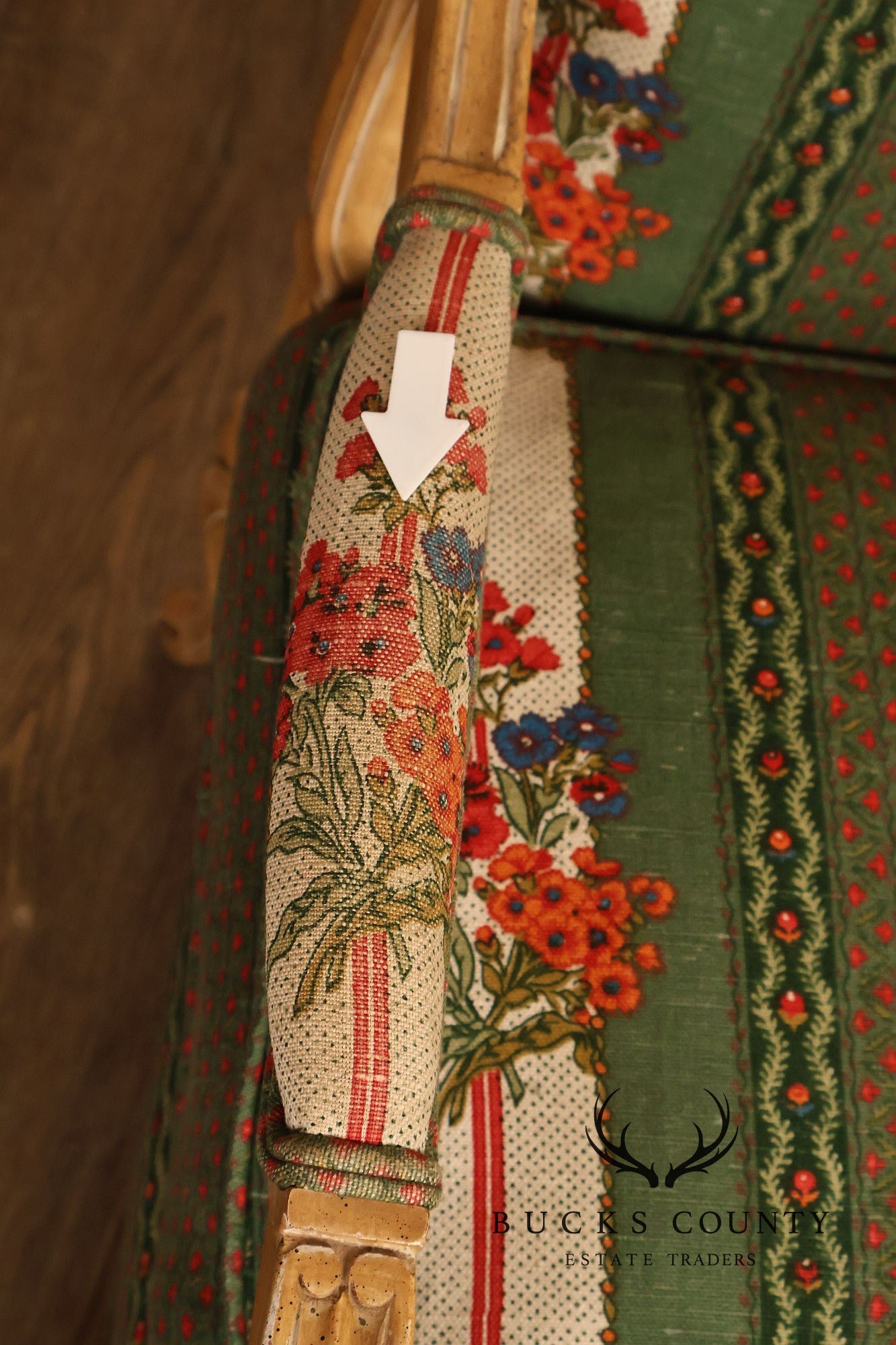 Kindel French Louis XV Style Painted Settee