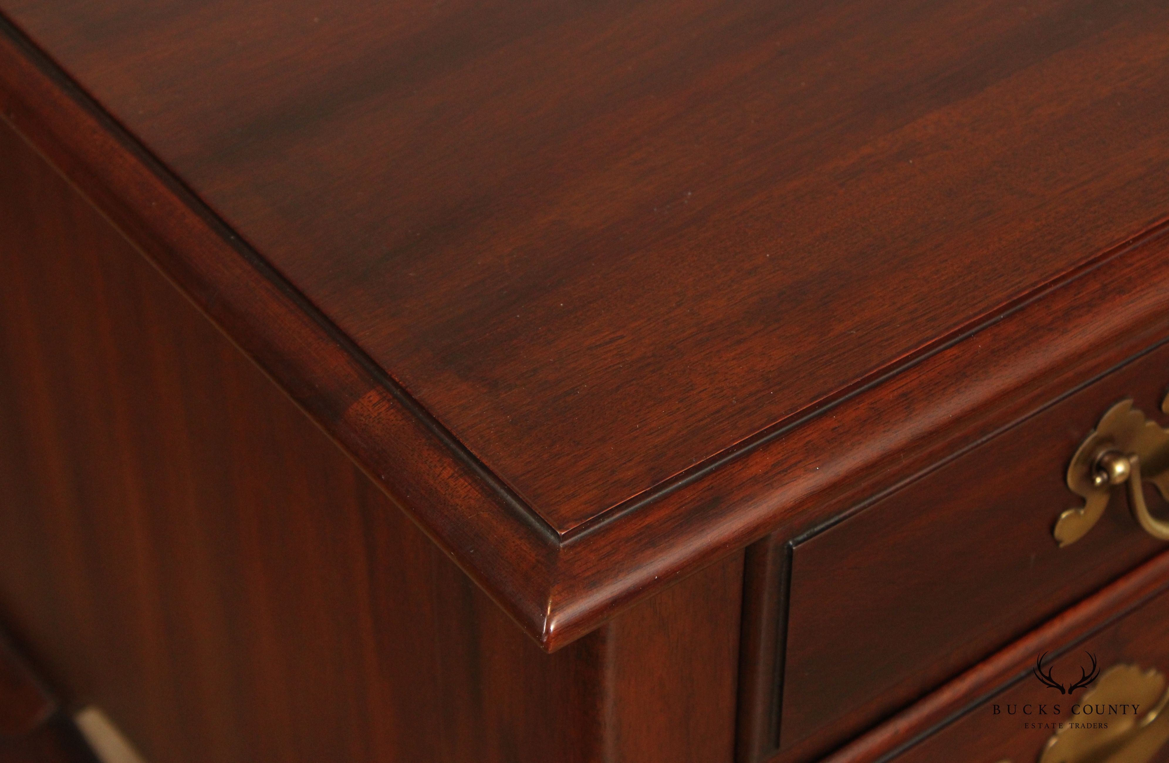 Henkel Harris Queen Anne Style Mahogany Lowboy Chest