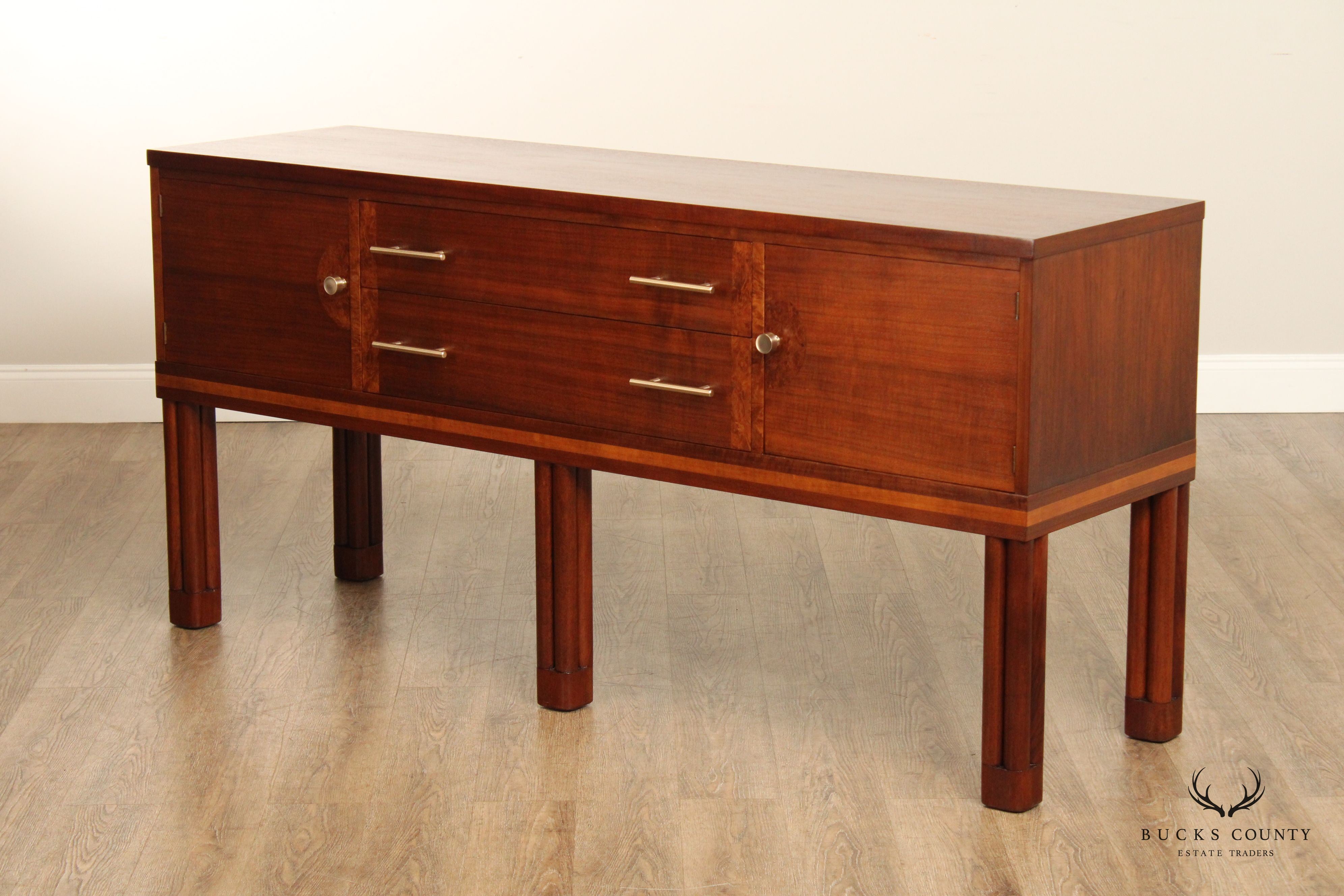 Johnson-Handley-Johnson Mid Century Style Walnut Sideboard Credenza