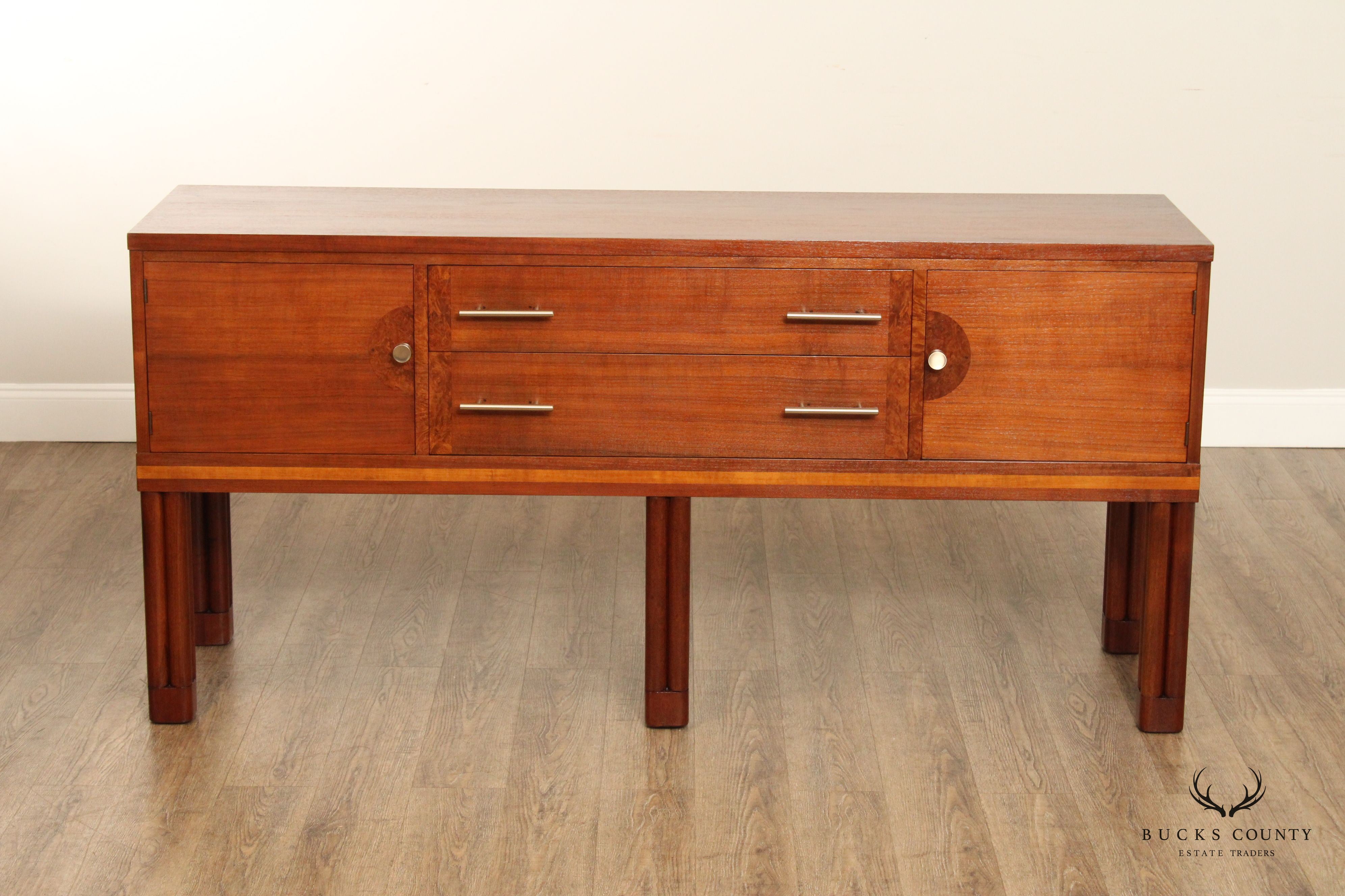 Johnson-Handley-Johnson Mid Century Style Walnut Sideboard Credenza