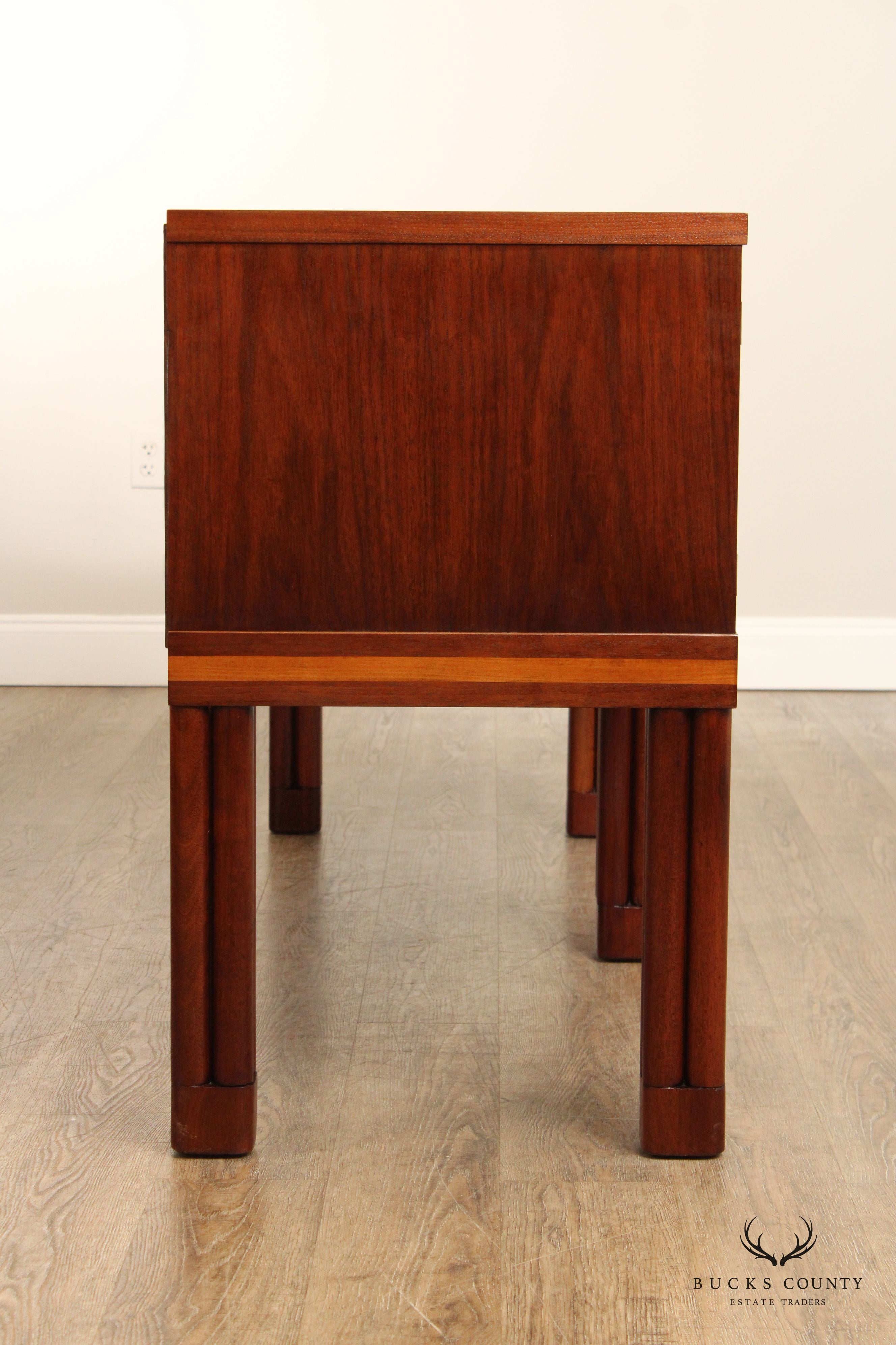 Johnson-Handley-Johnson Mid Century Style Walnut Sideboard Credenza