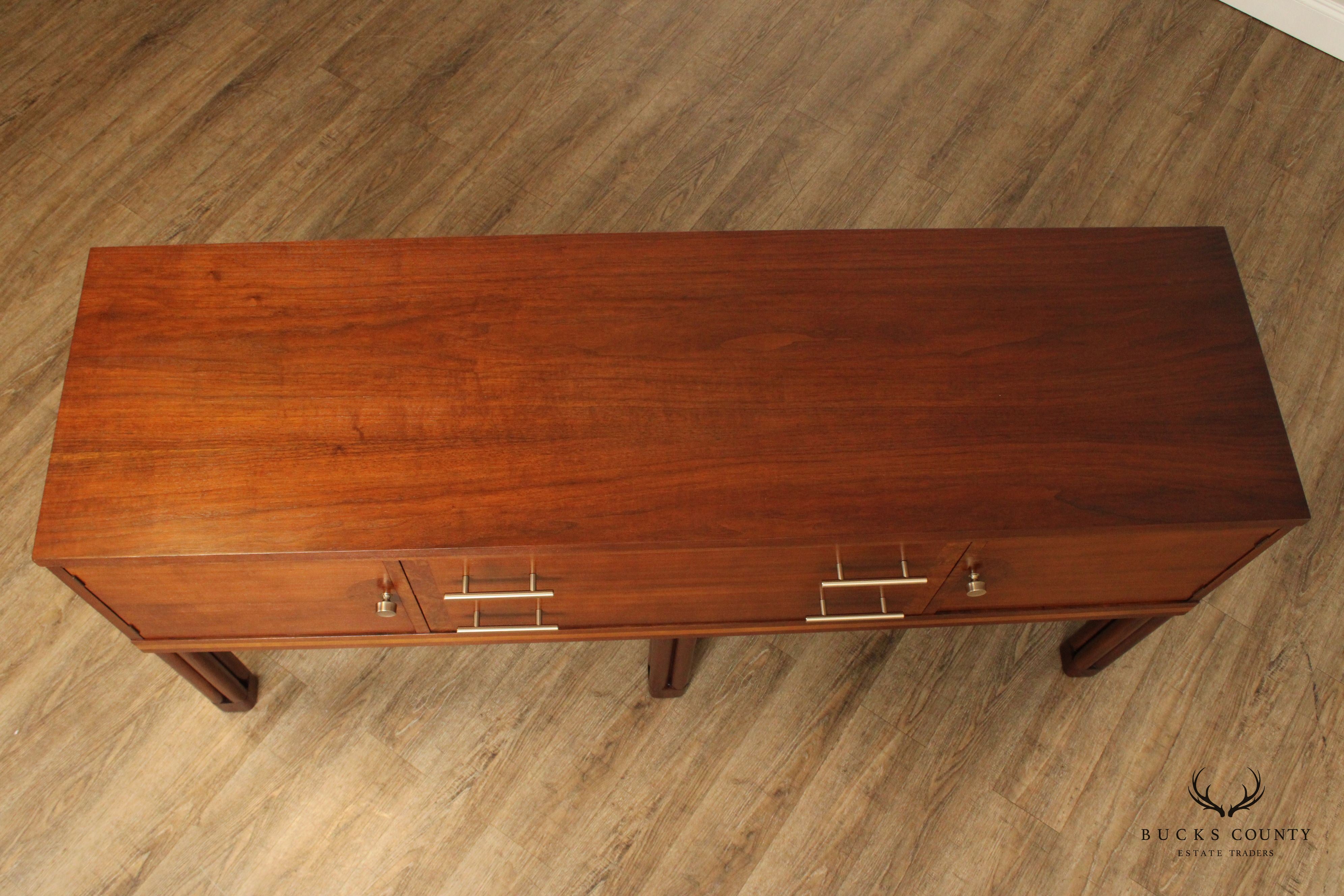 Johnson-Handley-Johnson Mid Century Style Walnut Sideboard Credenza