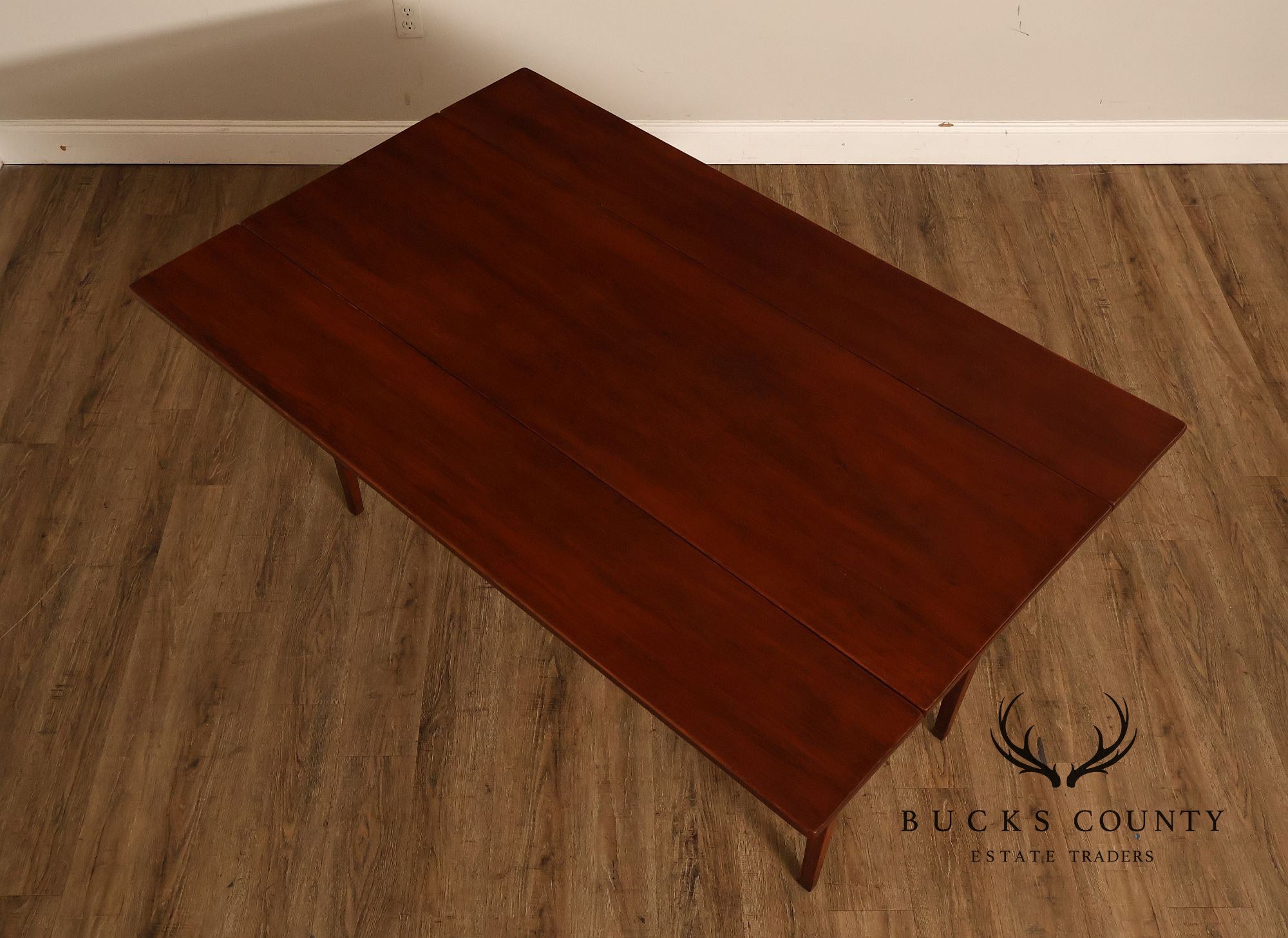 Custom Quality Farmhouse Pine Drop Leaf Harvest Dining Table