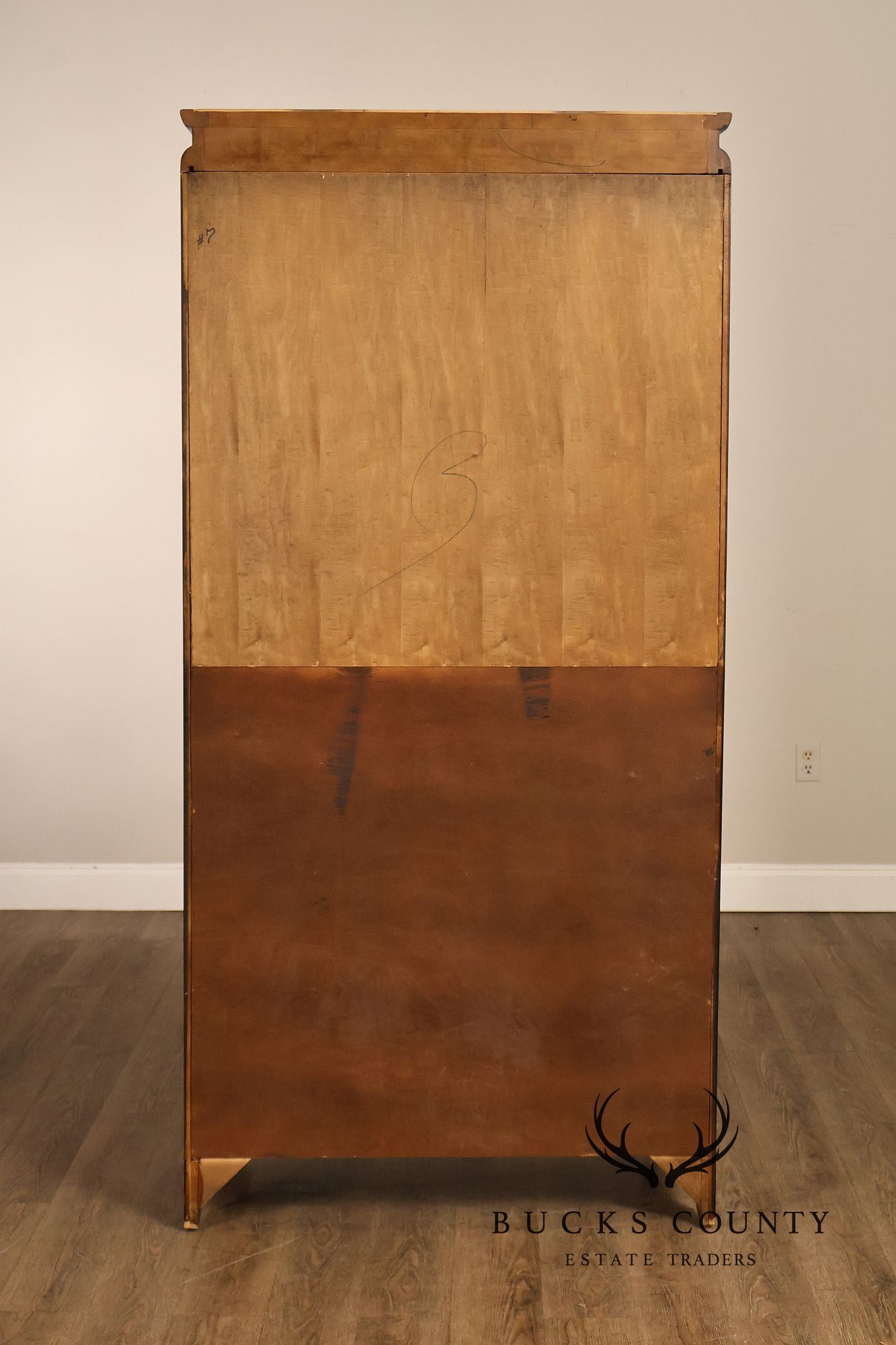 Century Chin Hua Furniture Asian Style Burl Wood Cabinet Armoire