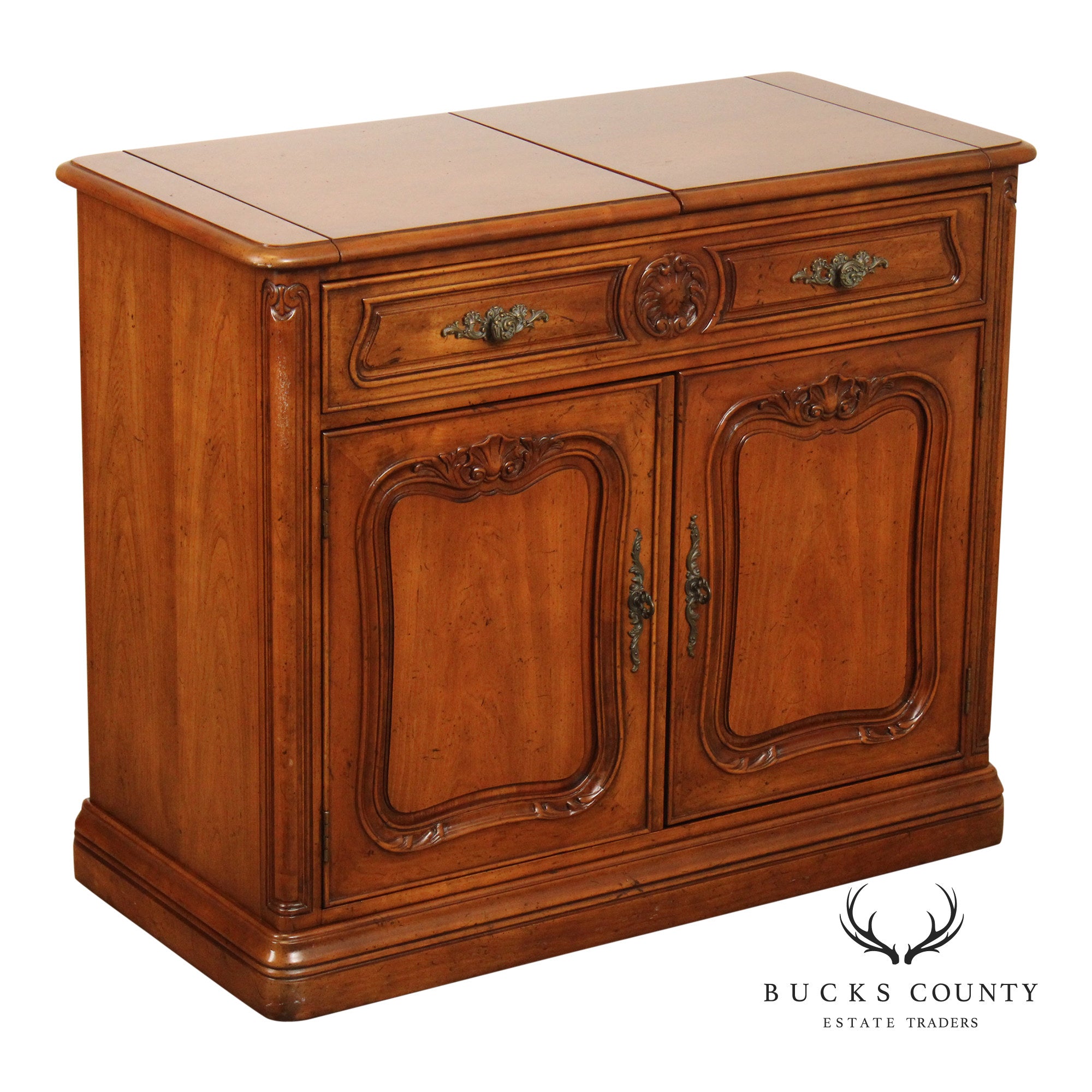 Henredon French Provincial Style Flip Top Server
