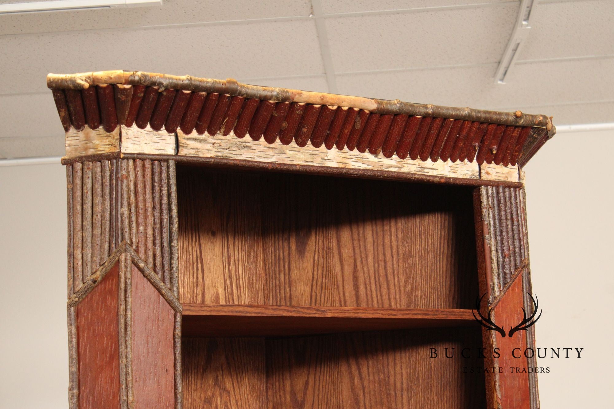 Phil Kellogg Adirondack Style Corner Cabinet