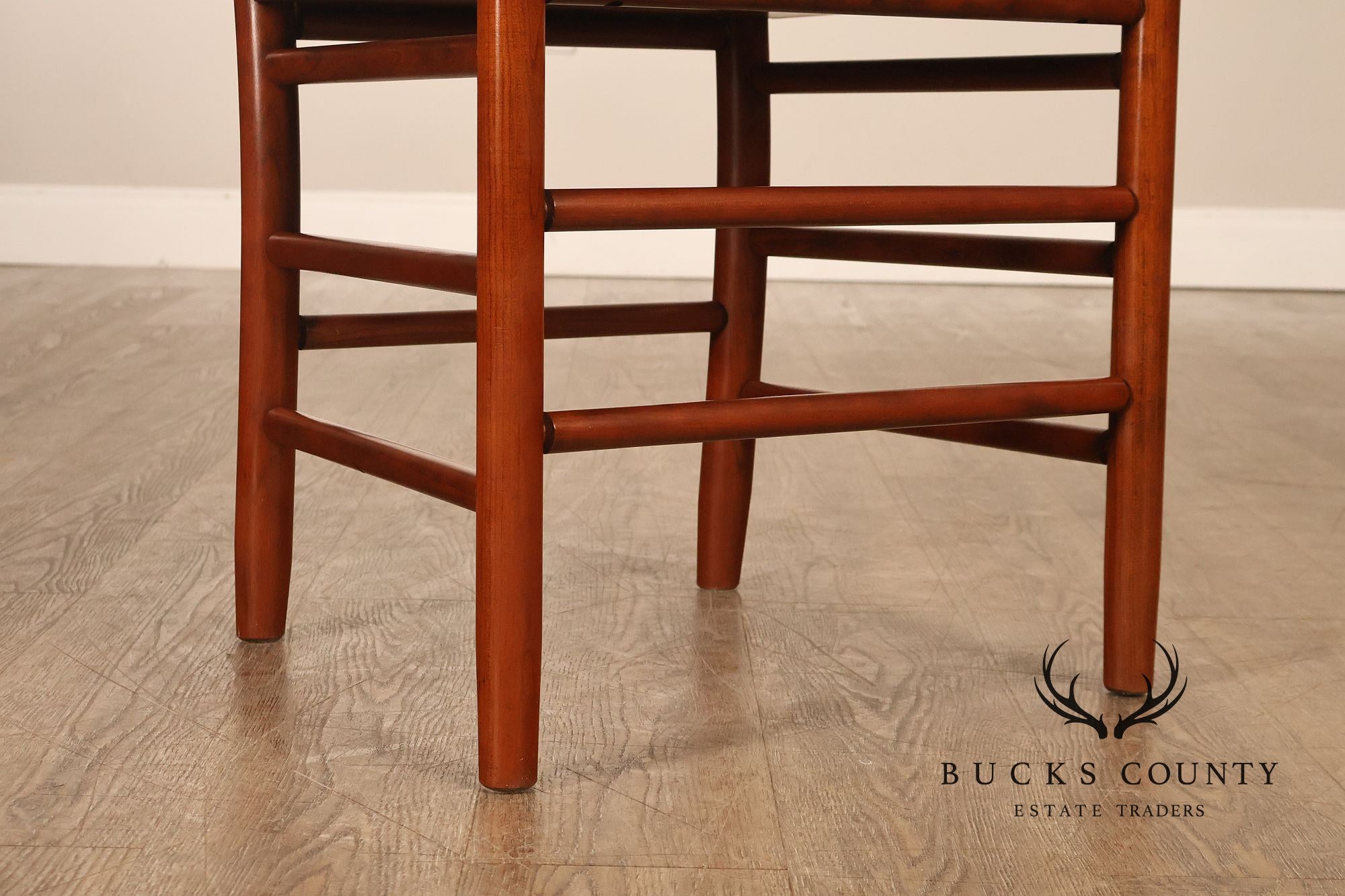 The Keystone Collection Set of Four Solid Cherry Ladder Back Dining Chairs