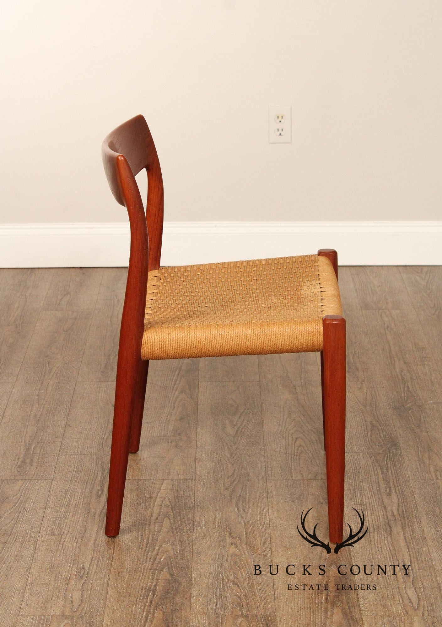 J.L. Mollers Danish Modern Set Of Six Teak Dining Chairs