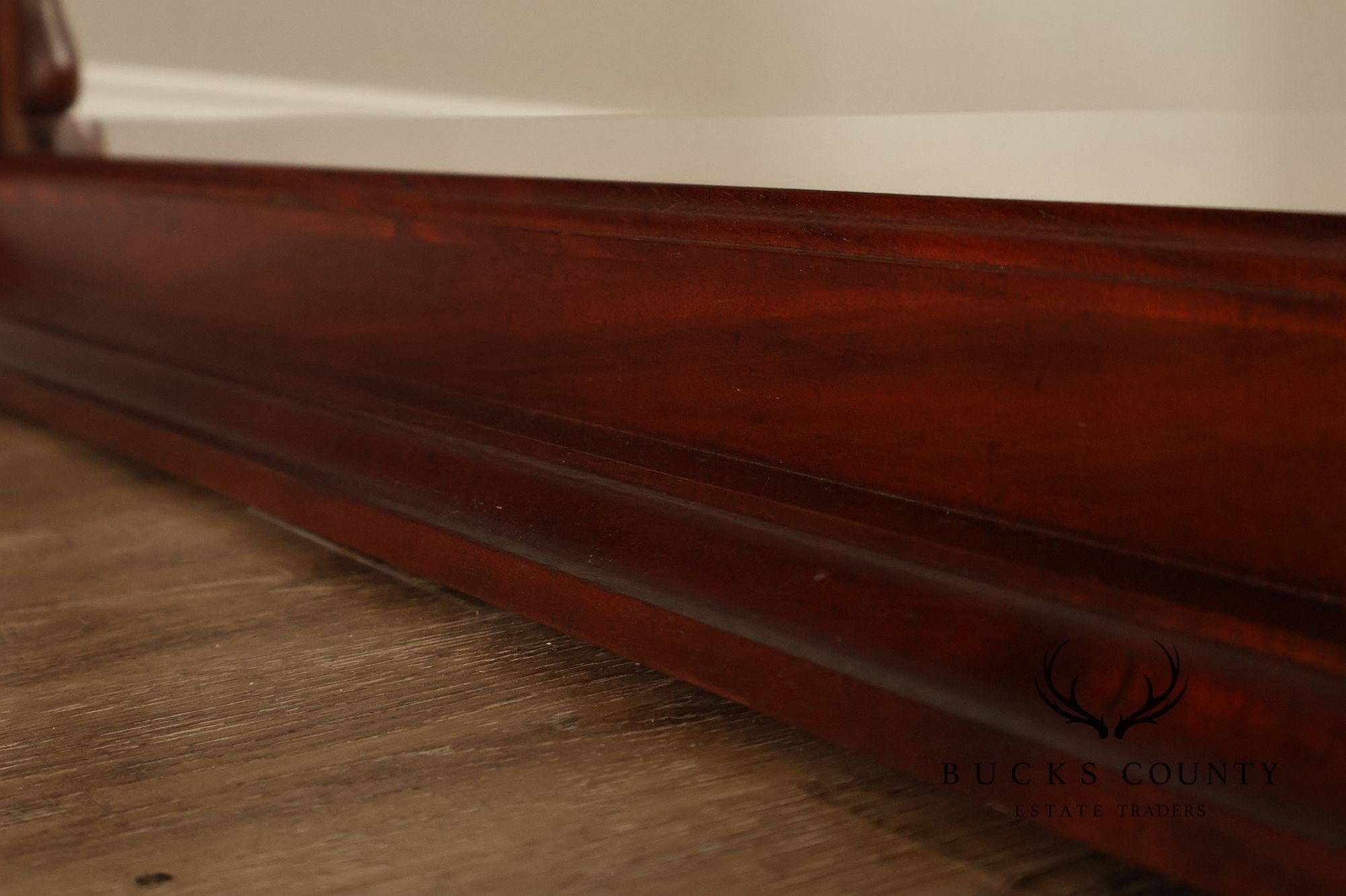 Neoclassical Style Carved Mahogany Wall Mirror