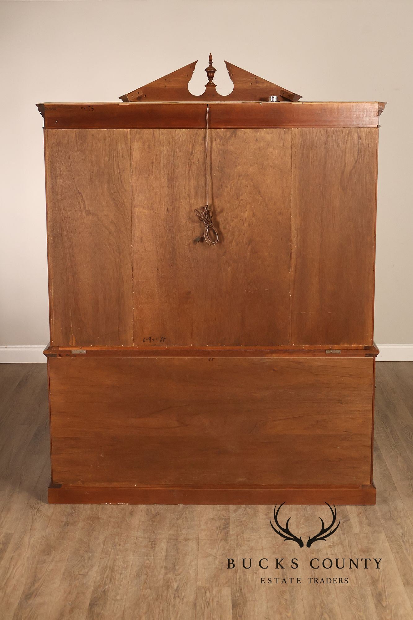 Stickley Traditional Style Cherry Breakfront China Cabinet