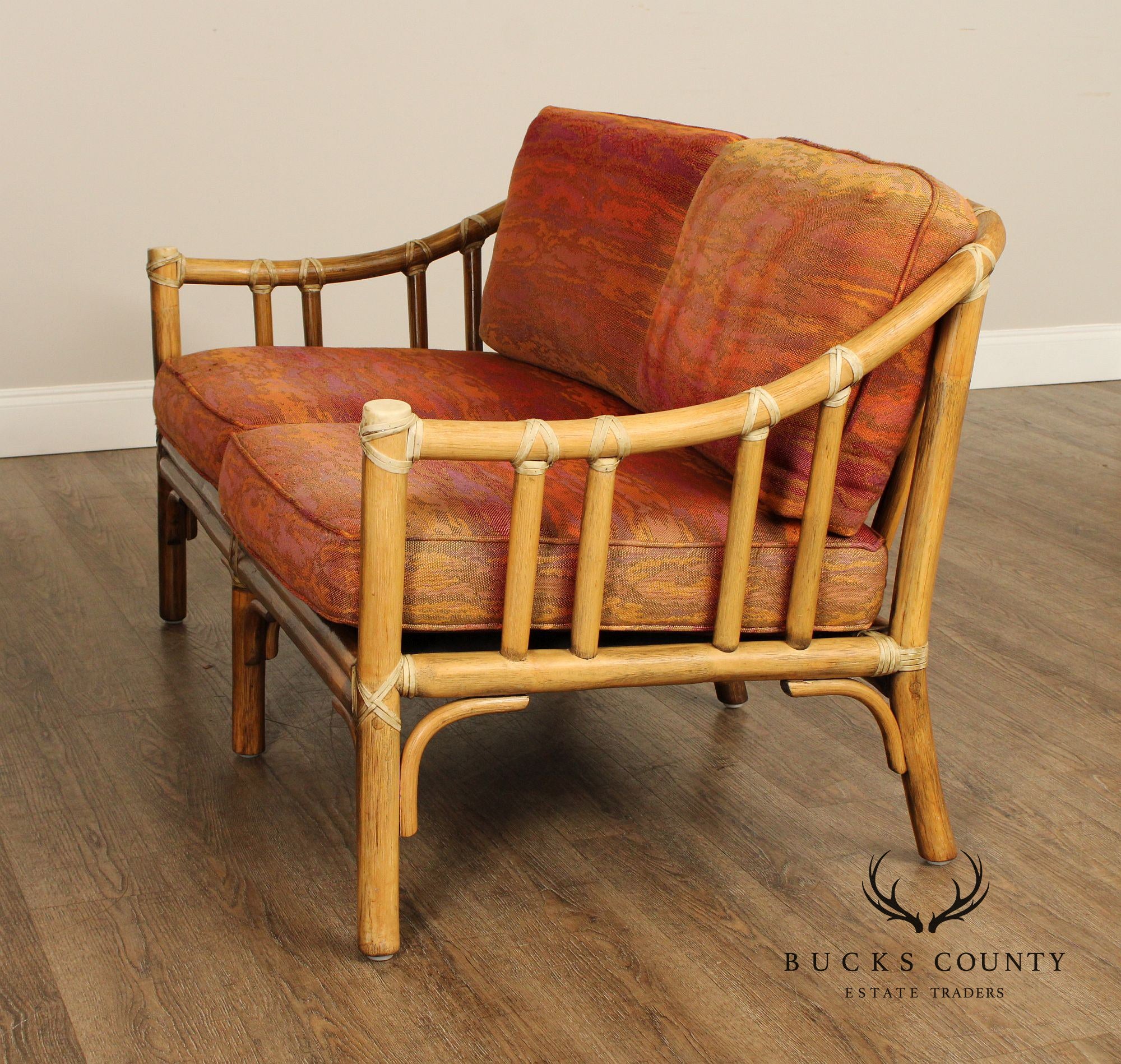 McGuire Vintage Bamboo Loveseat