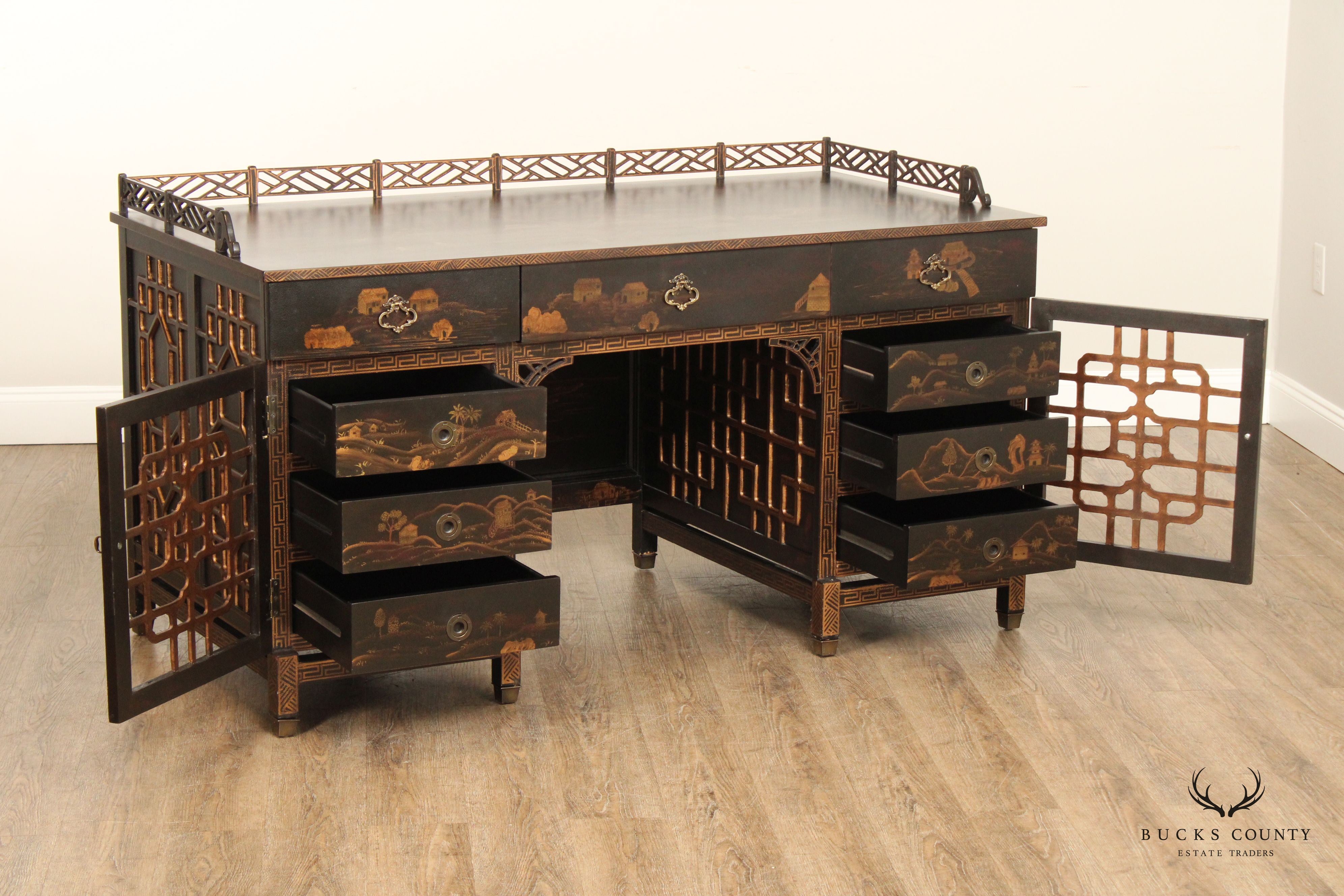 Drexel Heritage 'Mandalay' Asian Style Chinoiserie Desk