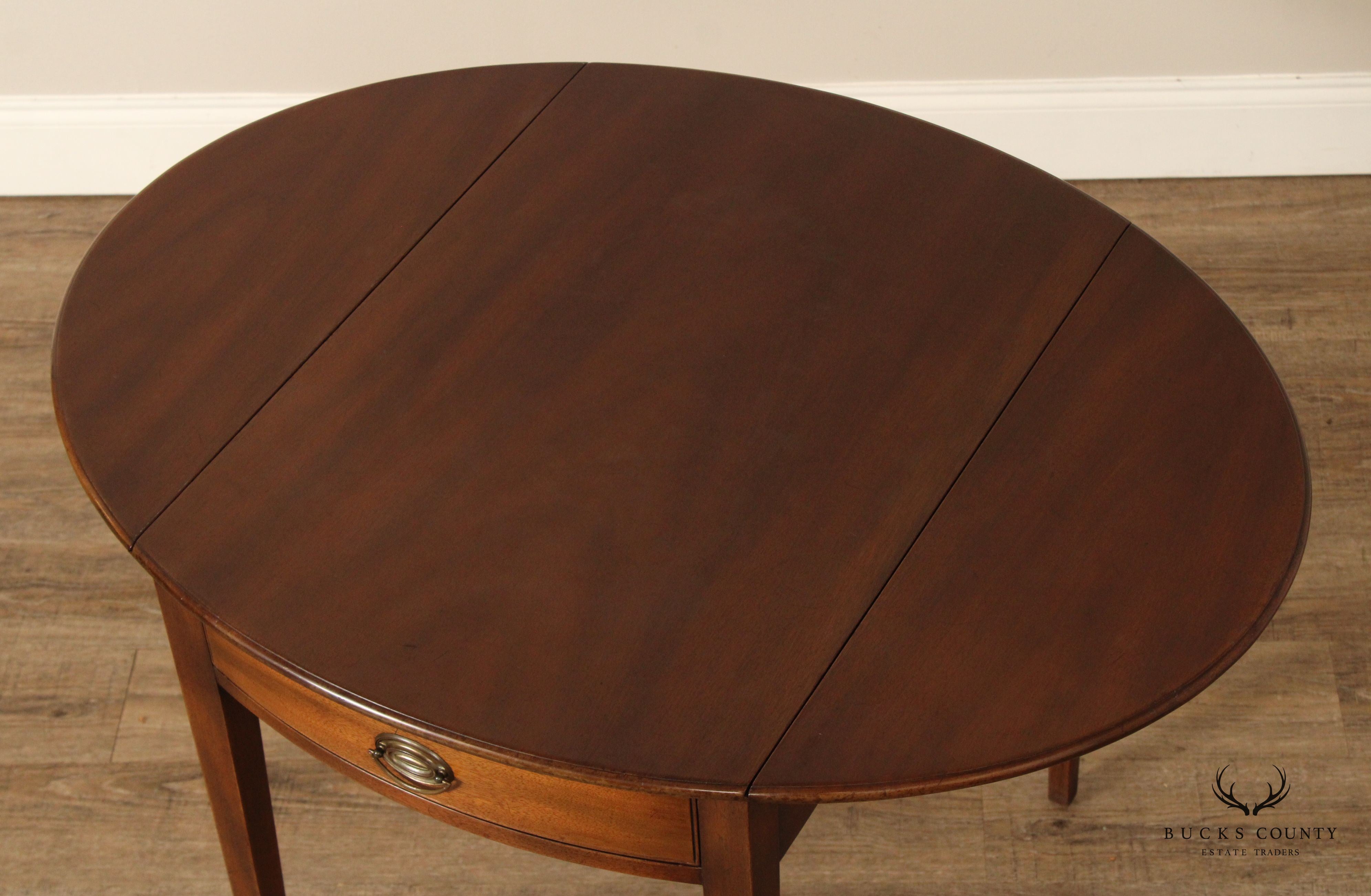 Kittinger Williamsburg Adaptation Pair of Mahogany Pembroke Tables