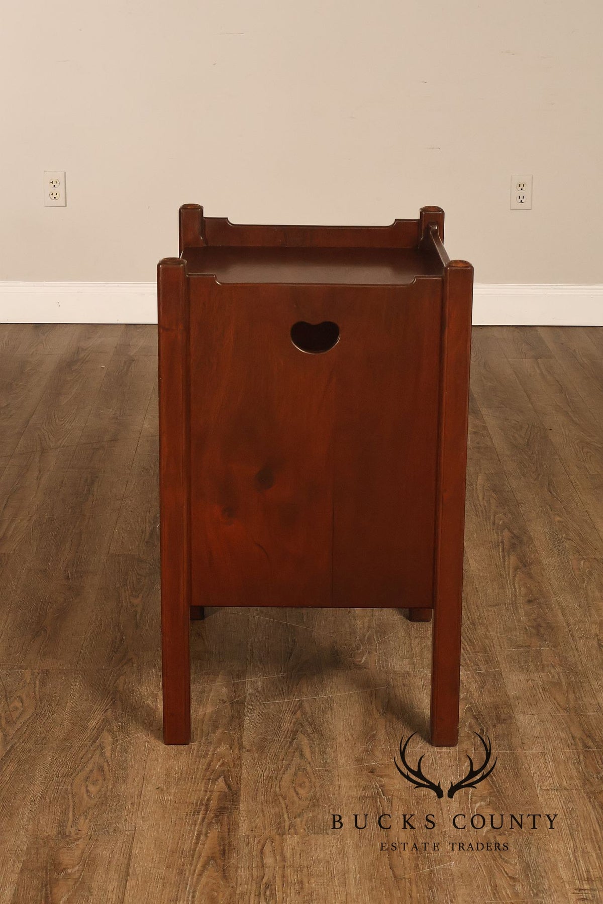 Custom Made Traditional One-Drawer Bedside Nightstand By Mark A. Krebs