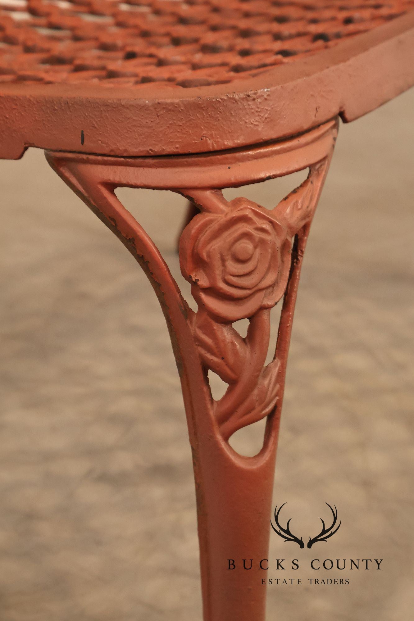 Cast Aluminum Vintage Rose Garden Bench