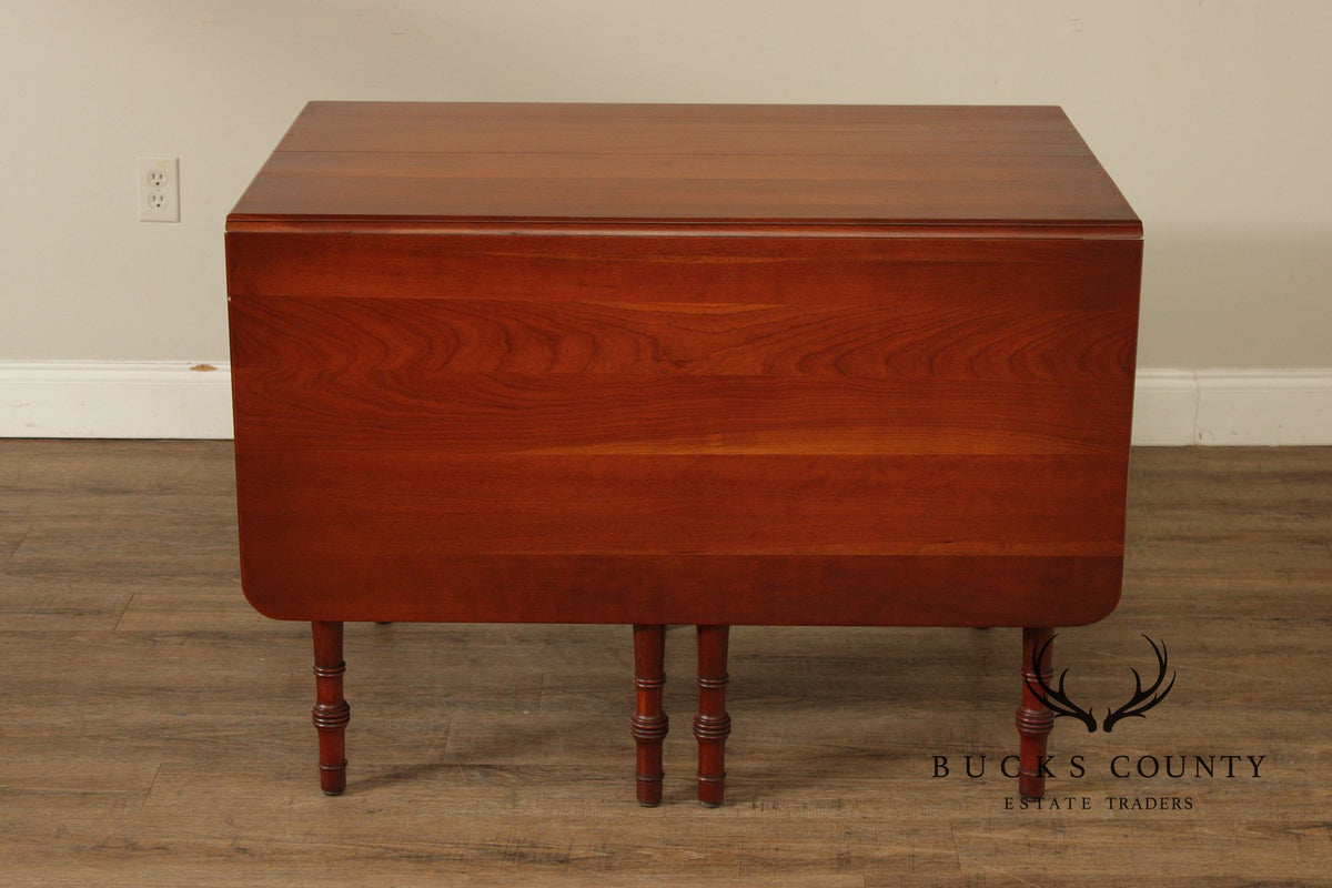 Empire Furniture Cherry Drop-Leaf Expandable Dining Table