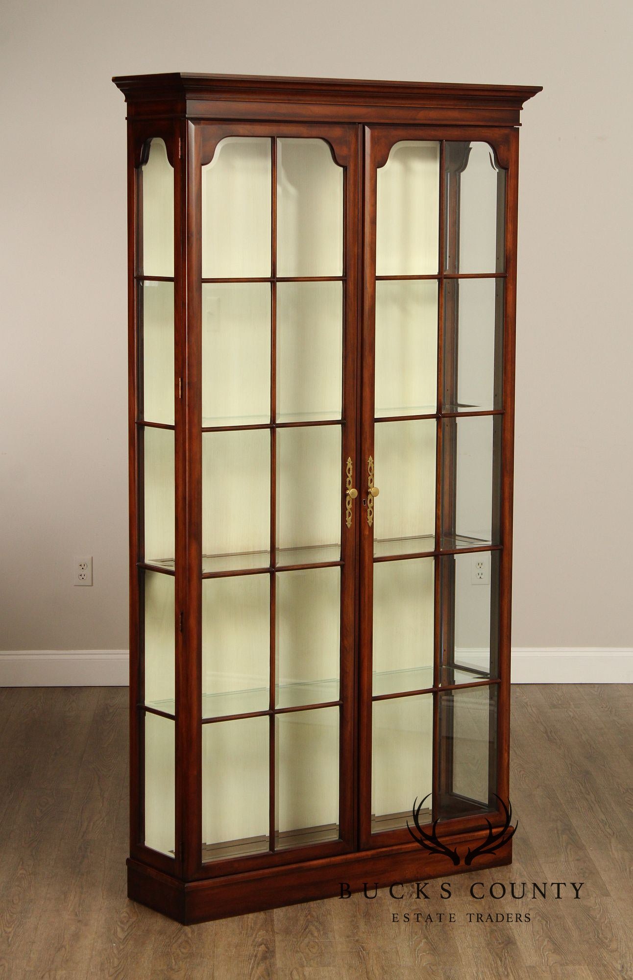 Union National Fruitwood Display Cabinet