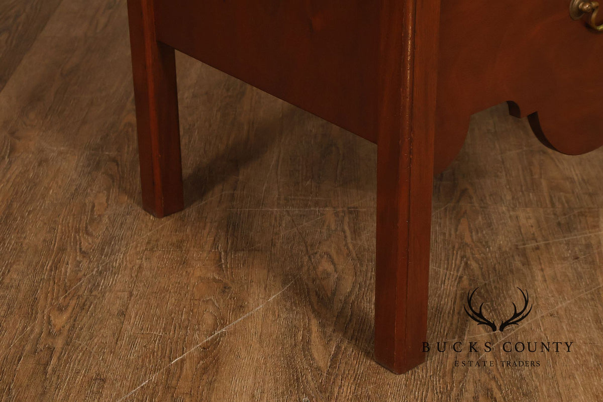 Custom Made Traditional One-Drawer Bedside Nightstand By Mark A. Krebs