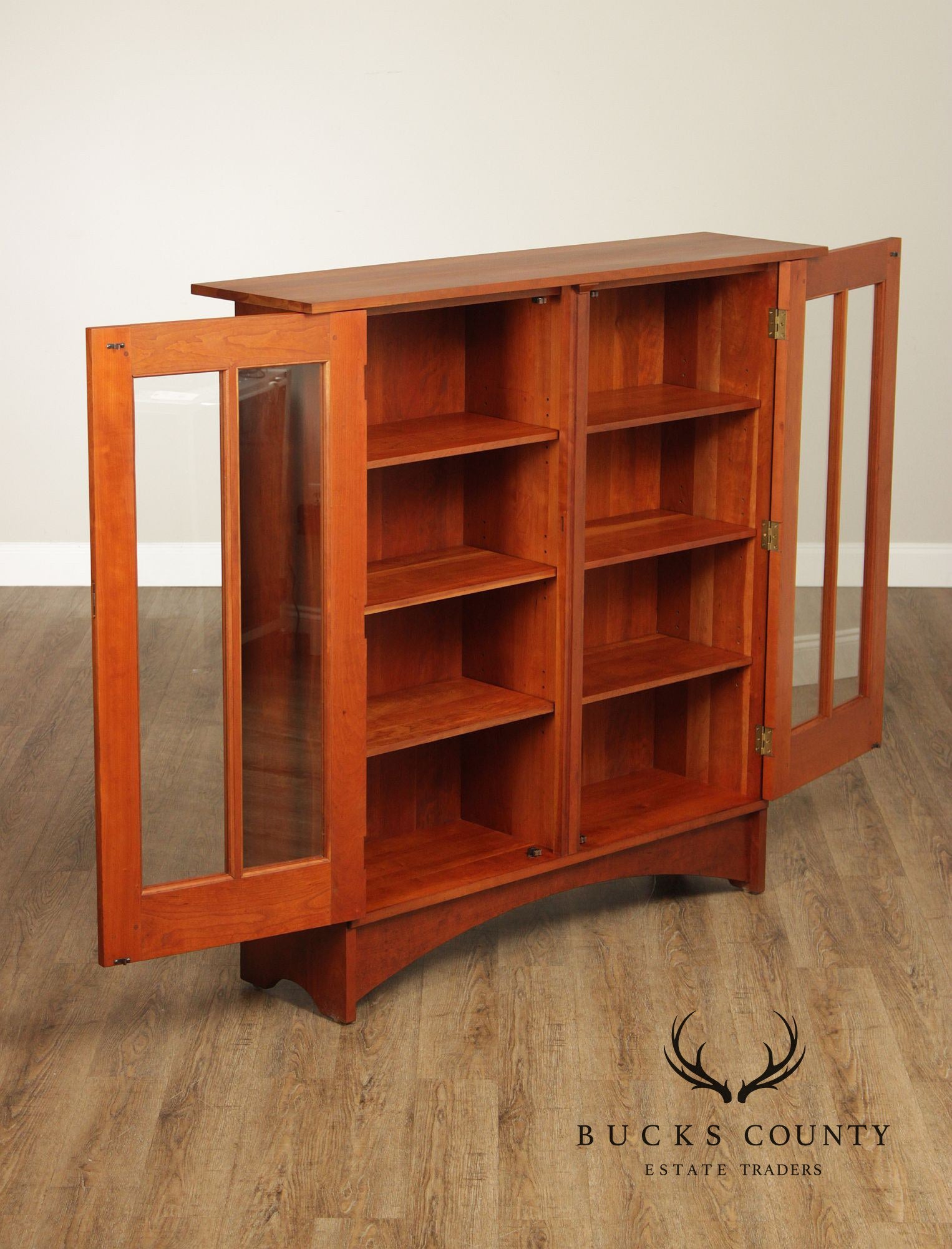 Stickley Mission Collection Cherry Harvey Ellis Bookcase Cabinet
