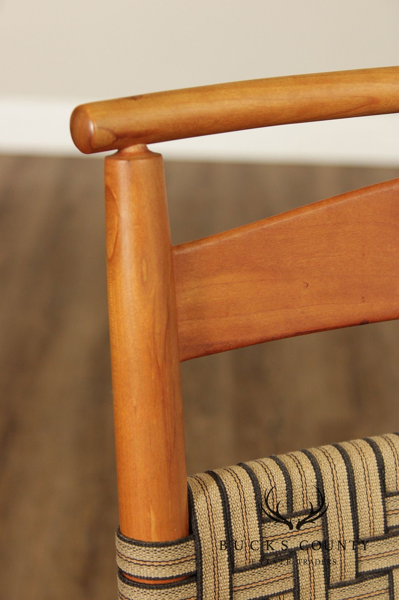 Ian Ingersoll Shaker Style Set of Eight Cherry Dining Chairs