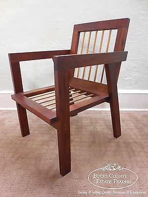 Hand Crafted Bucks County Studio Walnut Arm Chair