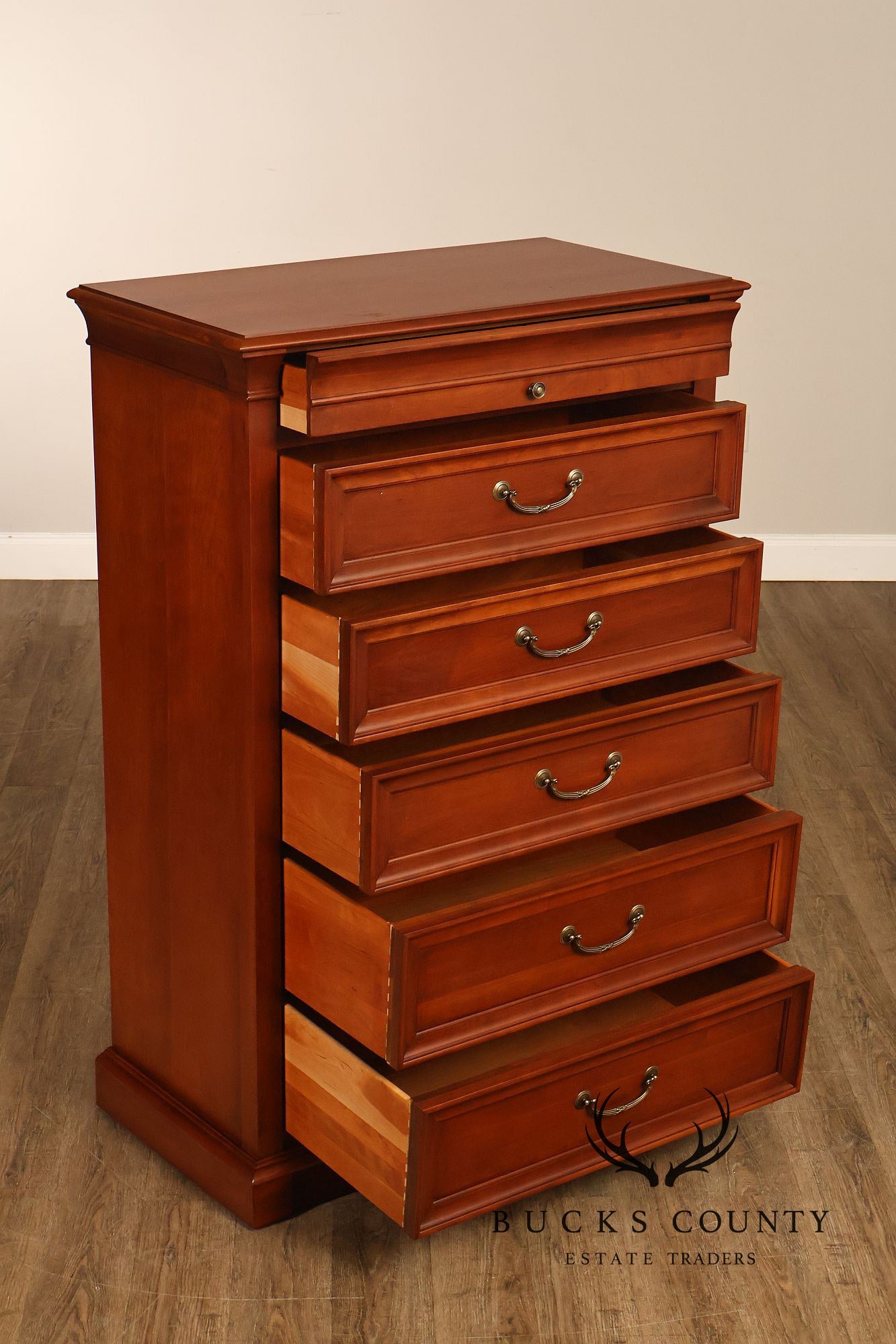 Ethan Allen 'Medallion' Cherry Tall Chest of Drawers