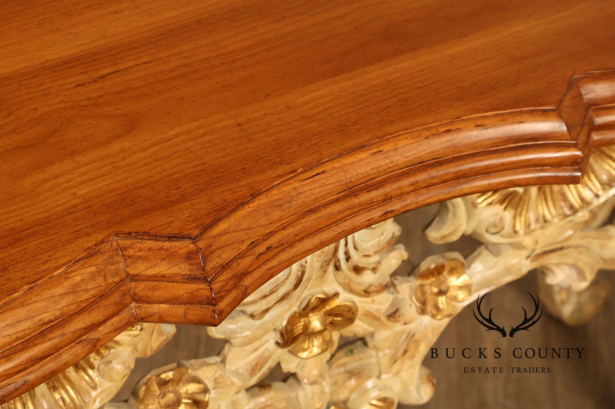 Louis XV Style Rococo Carved Console Table