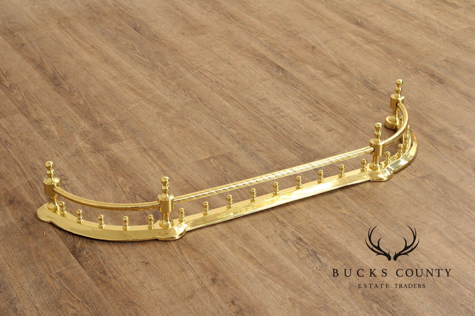 Traditional Polished Brass Fireplace Fender