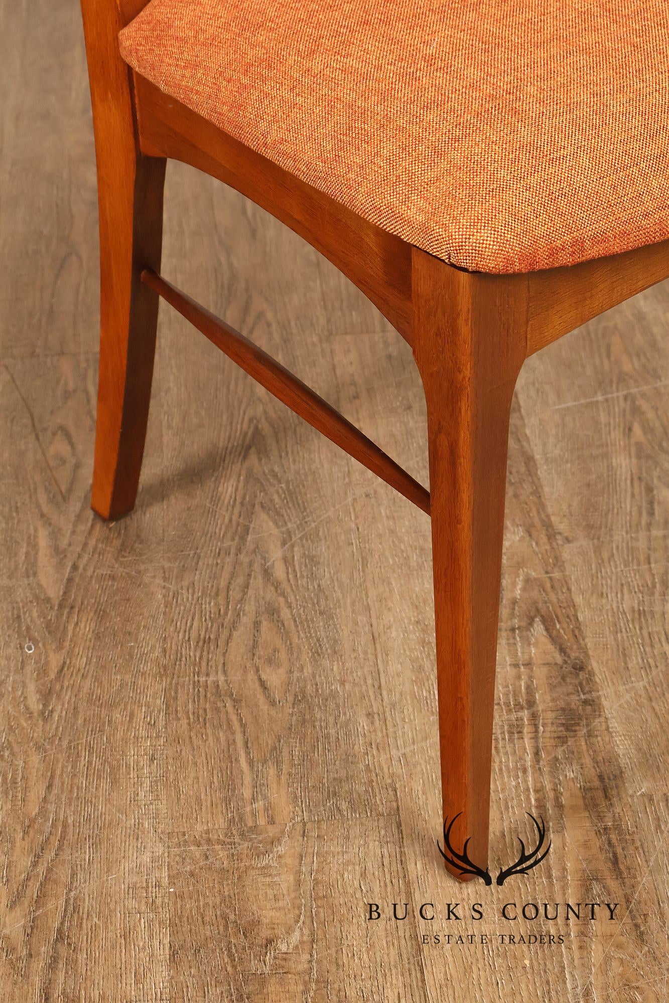 Lane Rhythm Mid Century Modern Set Of Six Walnut Dining Chairs