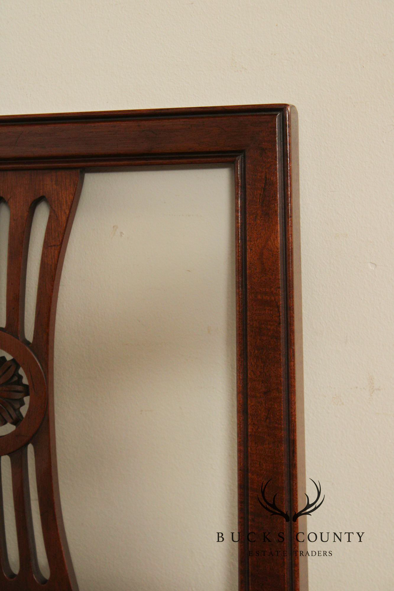 Henredon  Regency Style Vintage Pair of Mahogany Twin Headboards