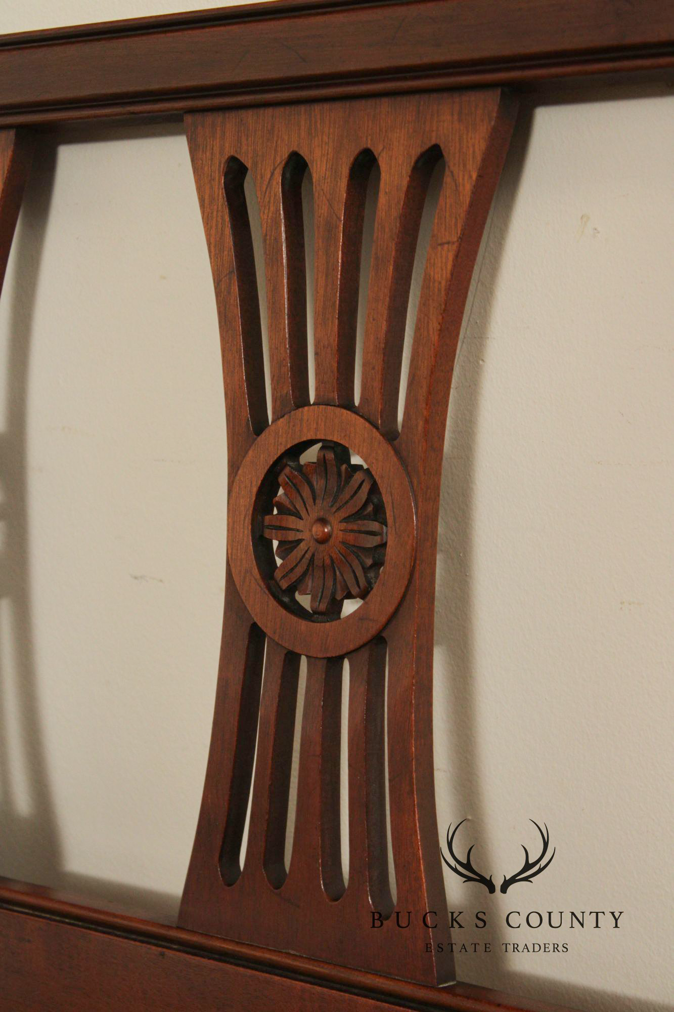 Henredon  Regency Style Vintage Pair of Mahogany Twin Headboards
