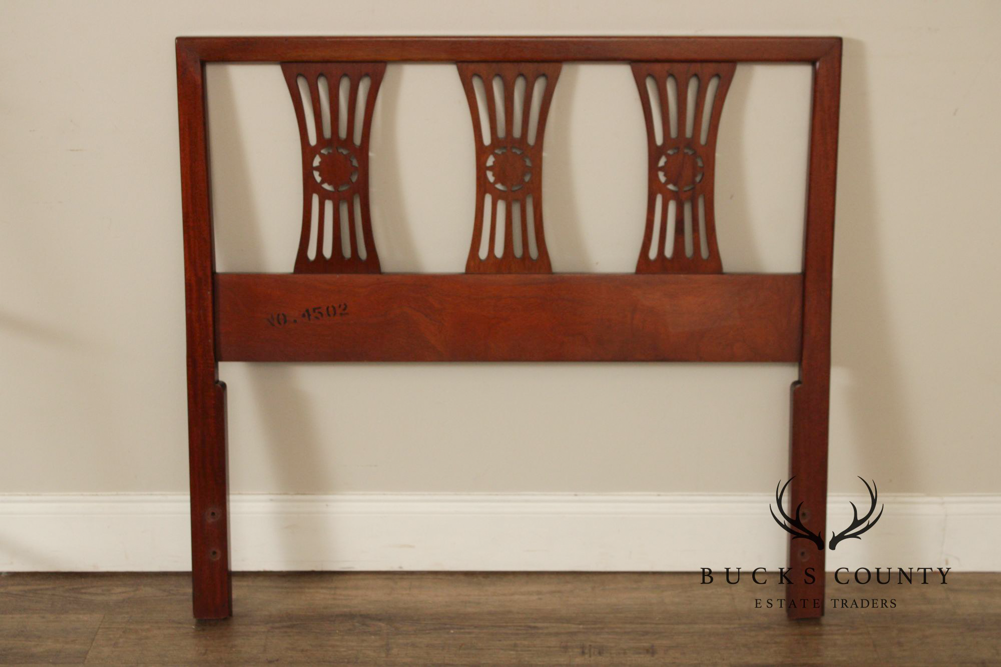 Henredon  Regency Style Vintage Pair of Mahogany Twin Headboards