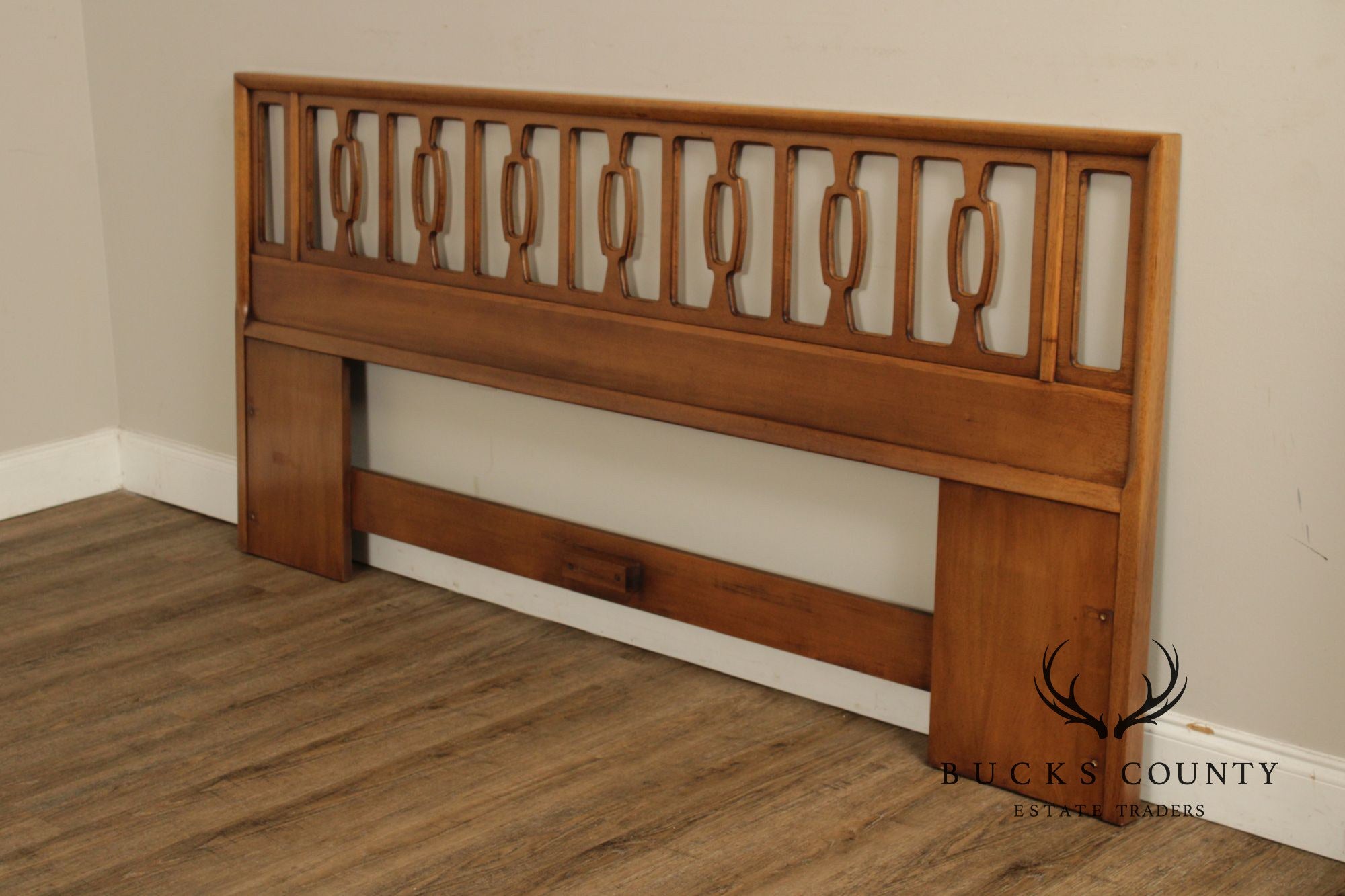 Drexel 'Meridian' King Size Walnut Headboard